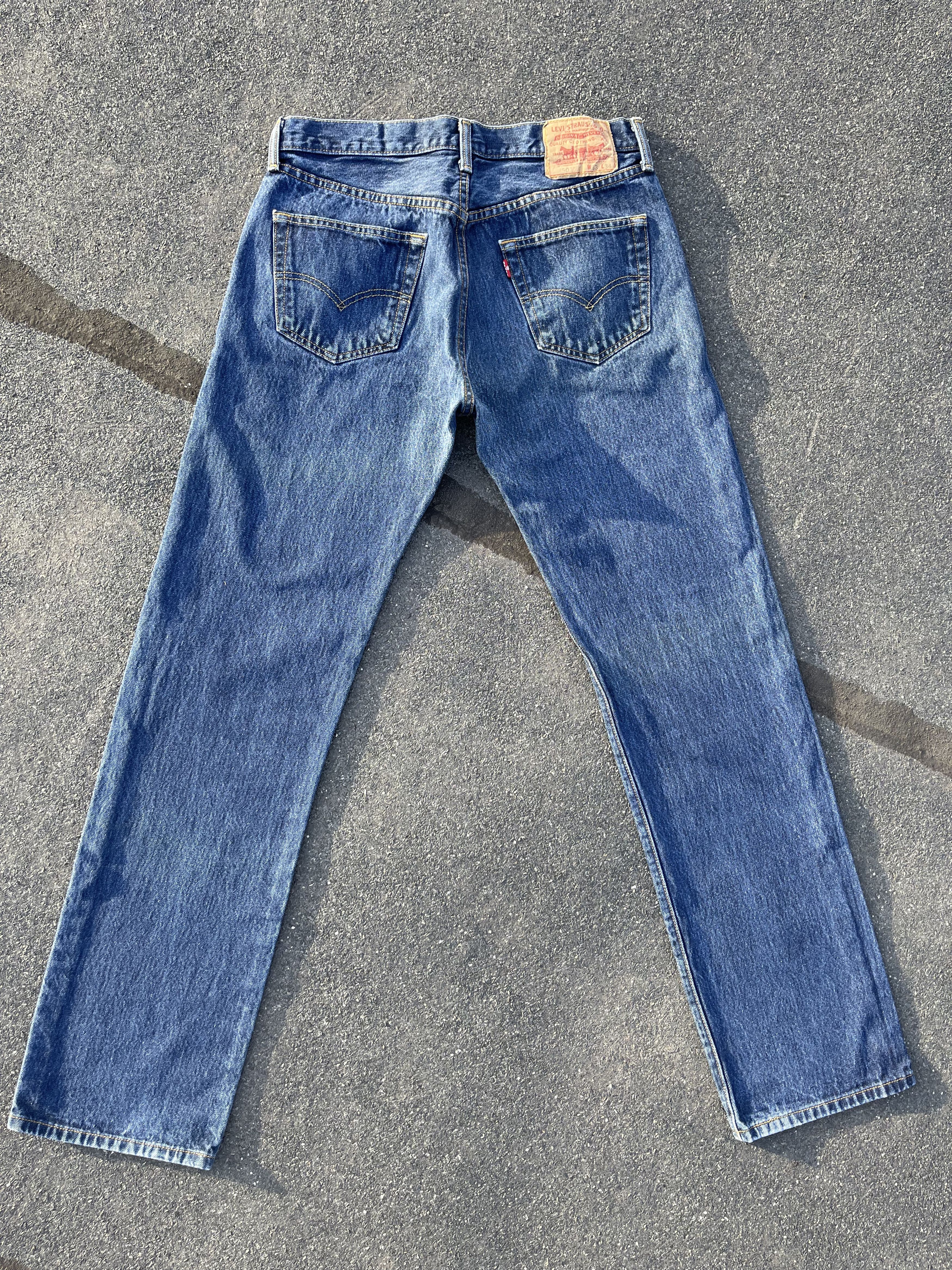 Vintage Levi's 501 Dark Blue Indigo Denim Pant