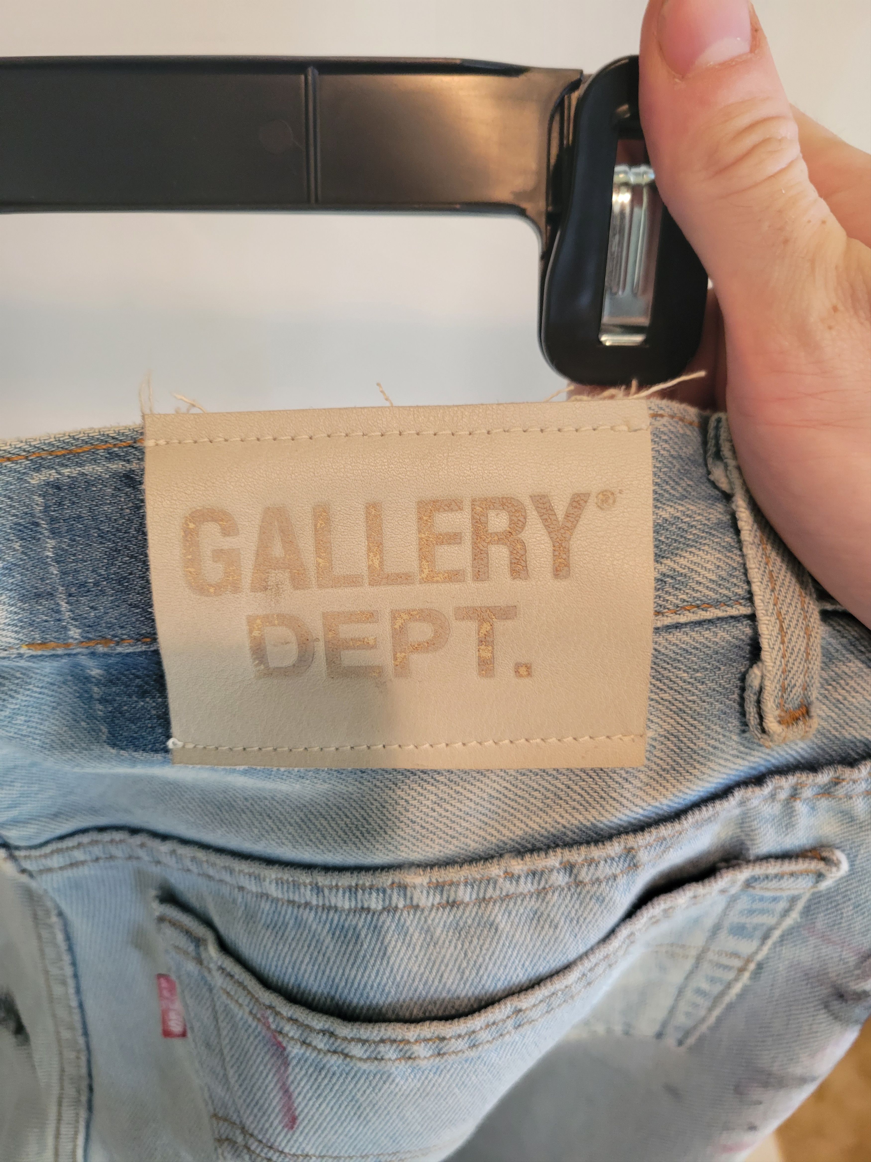 Gallery Dept. Gallery dept CUSTOM 1 OF 1 4 G PATCH levis flares Size US 30 / EU 46 - 5 Thumbnail