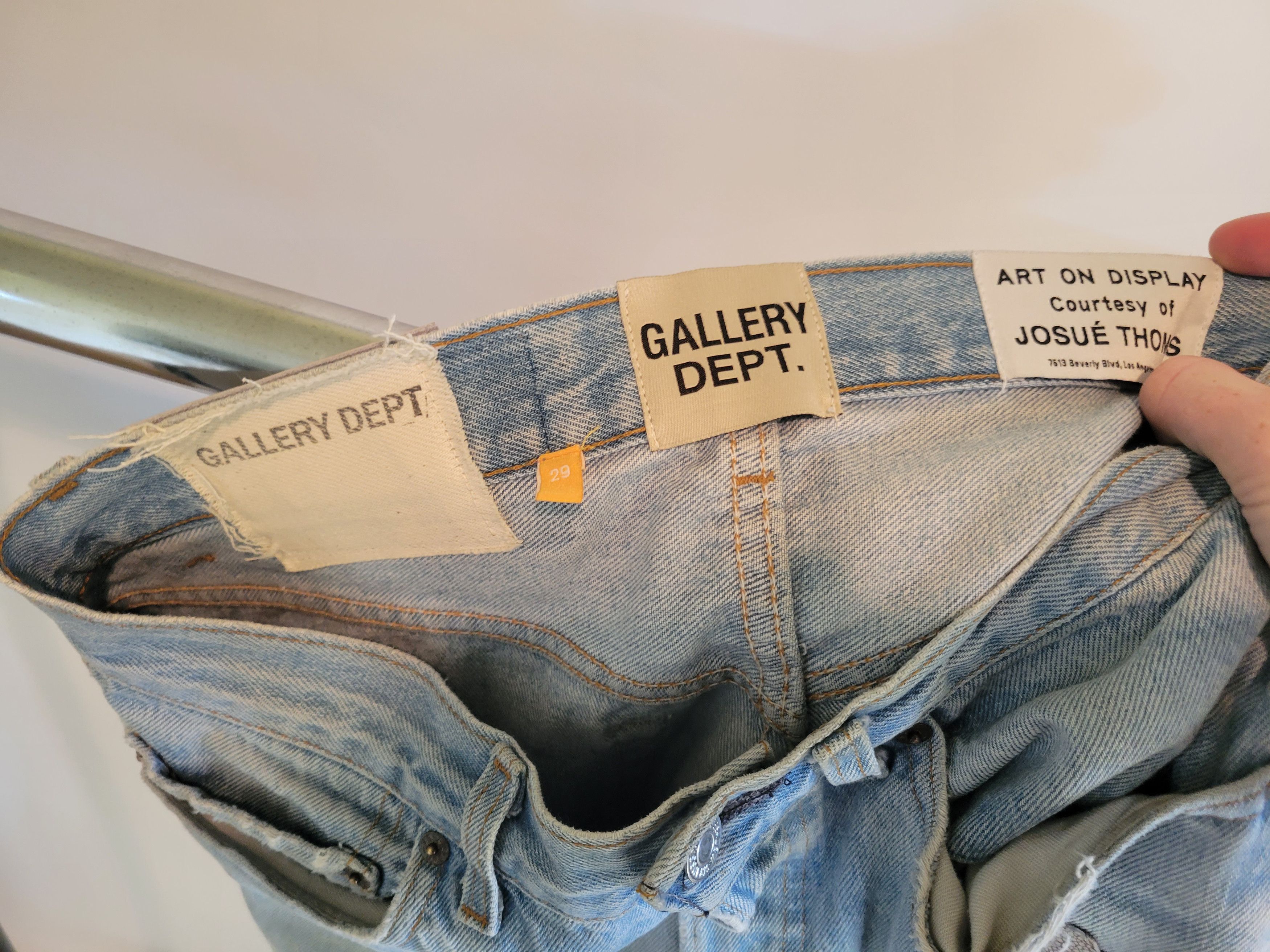 Gallery Dept. Gallery dept CUSTOM 1 OF 1 4 G PATCH levis flares Size US 30 / EU 46 - 4 Thumbnail