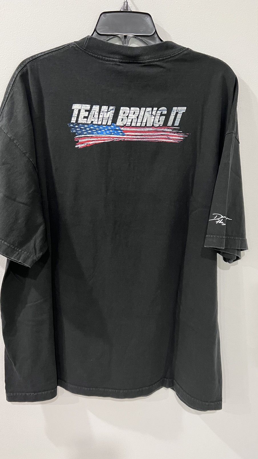 Vintage WWE The Rock American Flag Bull Team Bring It Size XL Size US XL / EU 56 / 4 - 5 Thumbnail