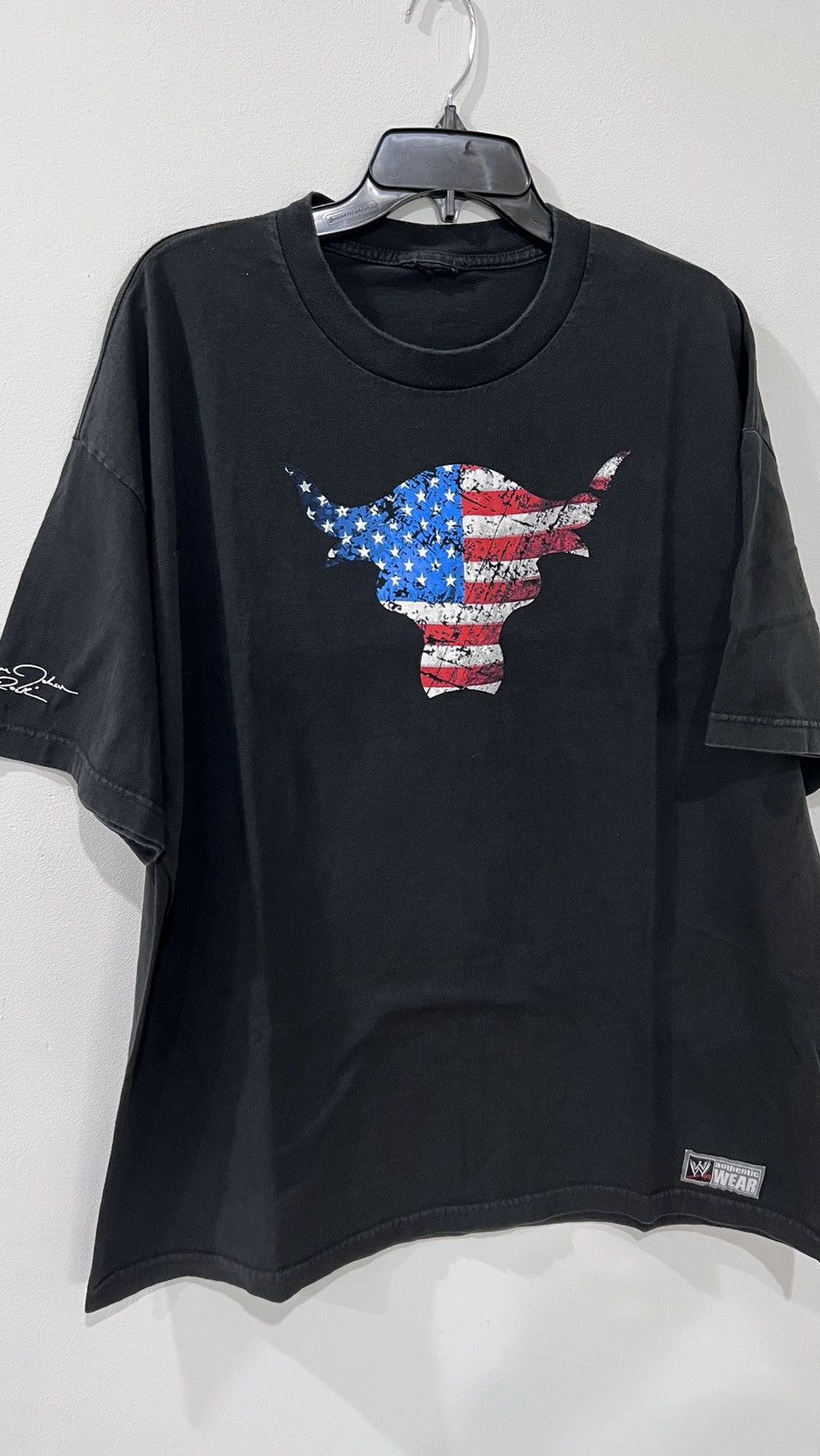 Vintage WWE The Rock American Flag Bull Team Bring It Size XL Size US XL / EU 56 / 4 - 1 Thumbnail
