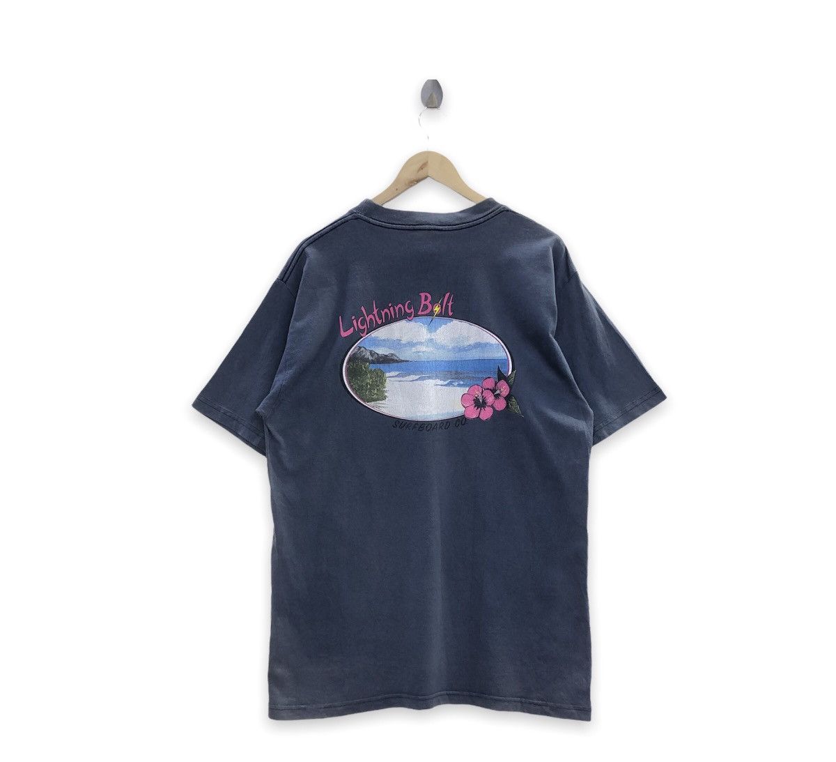 Lightning Bolt Vintage Lightning Bolt Surfing Graphic Tshirt Size US L / EU 52-54 / 3 - 1 Thumbnail