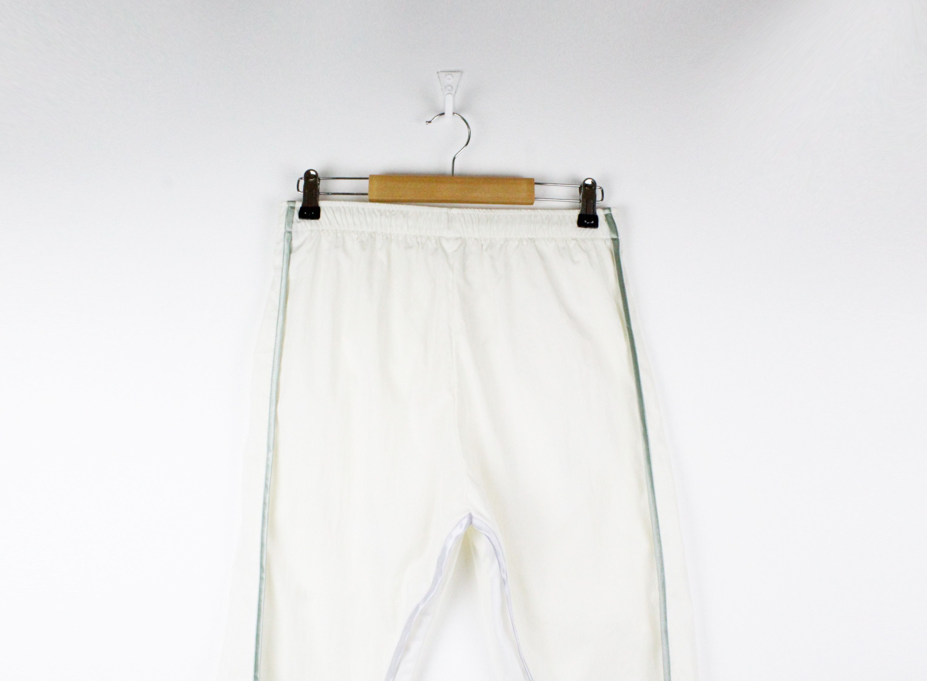 Cottweiler Cottweiler White Cream Nylon Track Pants Size US 30 / EU 46 - 7 Thumbnail