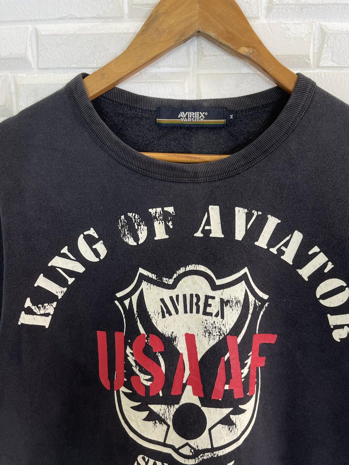 Avirex × Vintage Vintage 90’s AVIREX USAAF AVIATOR SWEATSHIRT Size US M / EU 48-50 / 2 - 3 Thumbnail