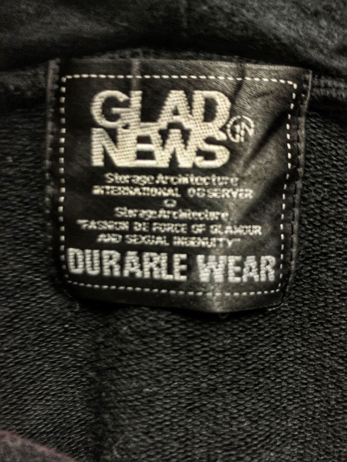 Seditionaries Vintage GLAD NEWS Baloon Hoodie Mohair Spike's For Women Size ONE SIZE - 11 Thumbnail