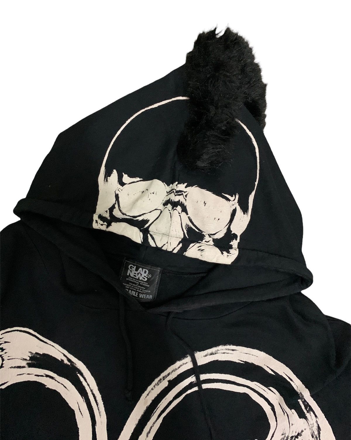 Seditionaries Vintage GLAD NEWS Baloon Hoodie Mohair Spike's For Women Size ONE SIZE - 5 Thumbnail