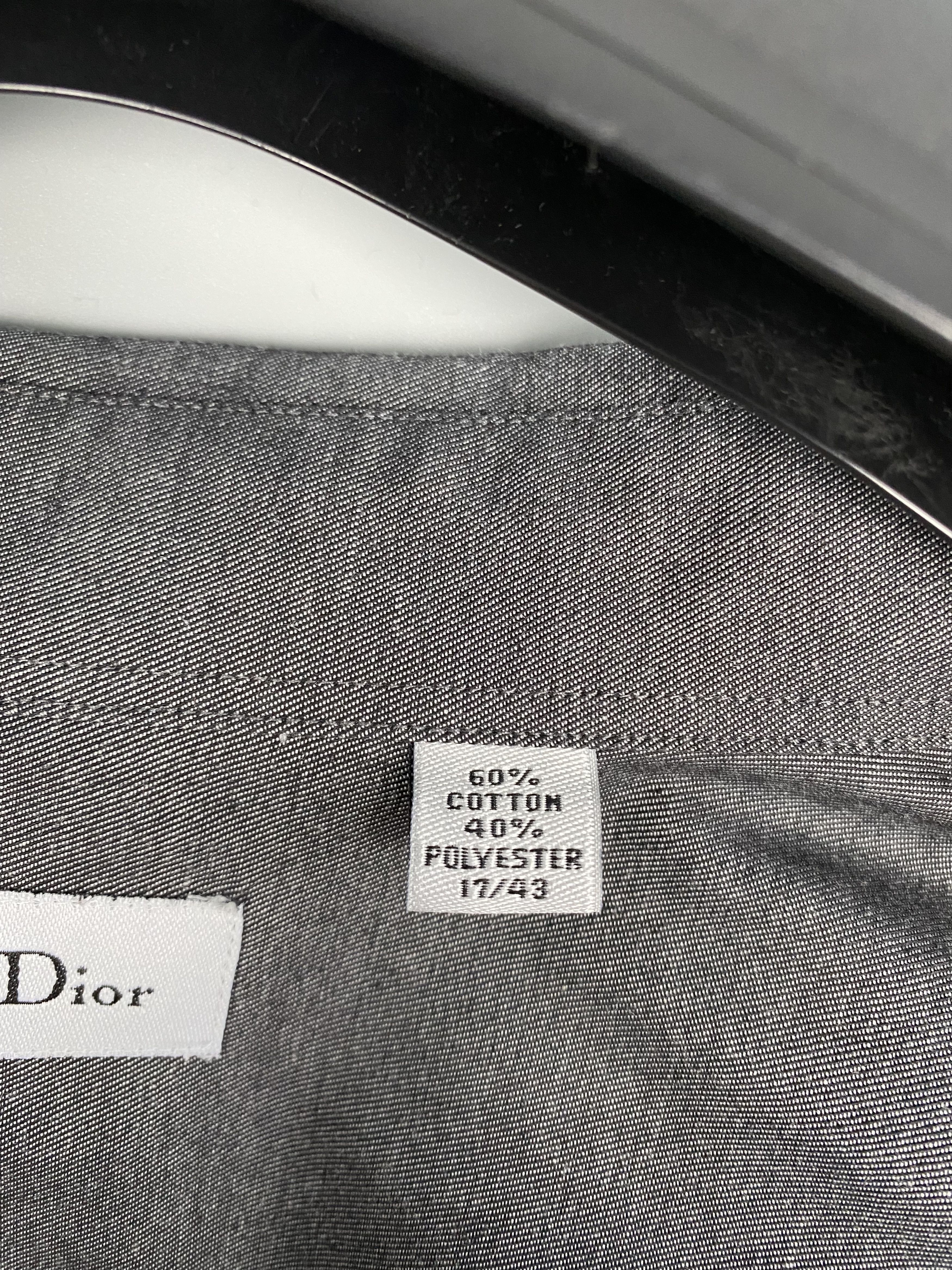Christian Dior Monsieur Christian Dior Luxury Shirt Size 17 / 43 Size US L / EU 52-54 / 3 - 7 Thumbnail