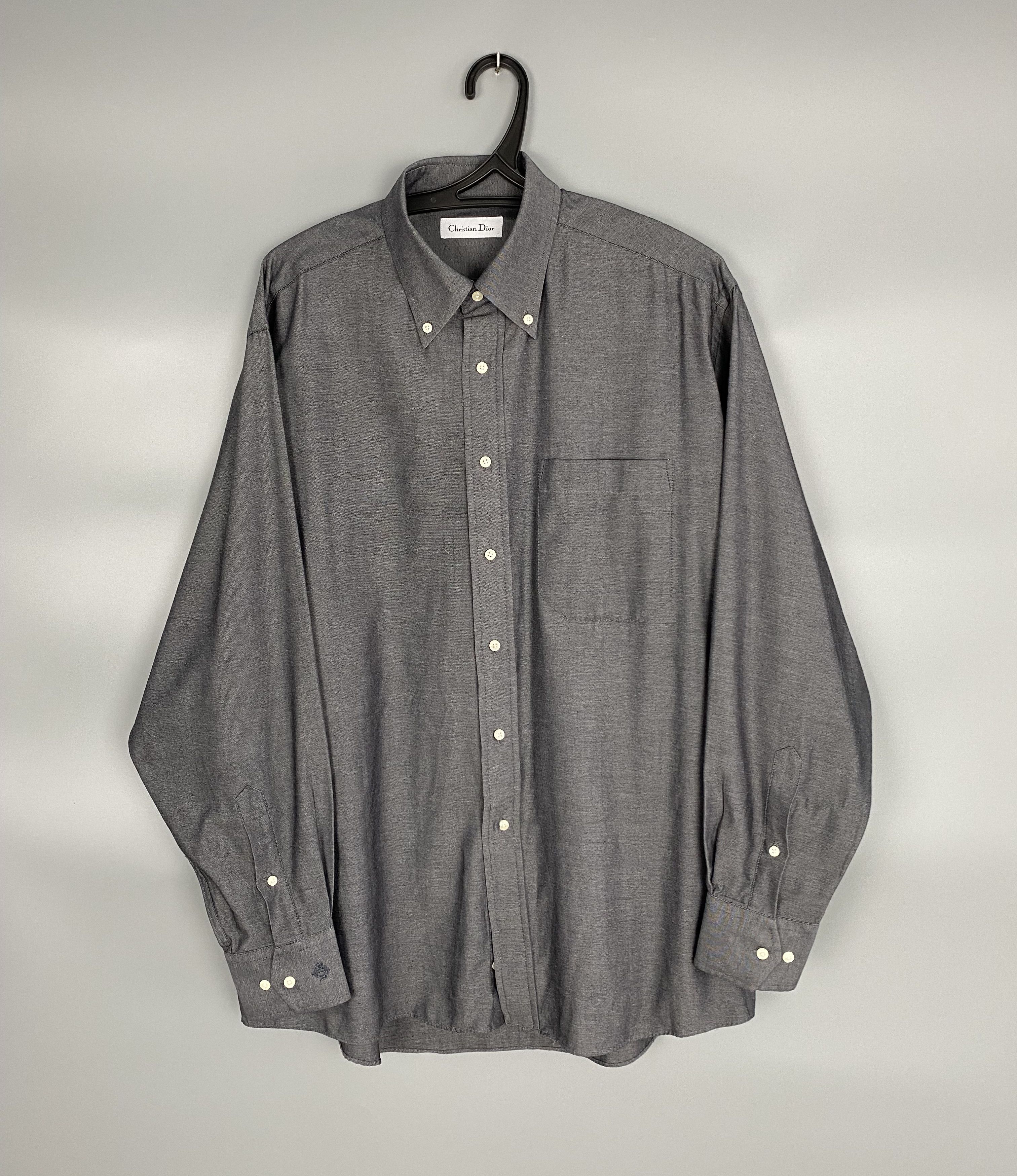 Christian Dior Monsieur Christian Dior Luxury Shirt Size 17 / 43 Size US L / EU 52-54 / 3 - 1 Thumbnail