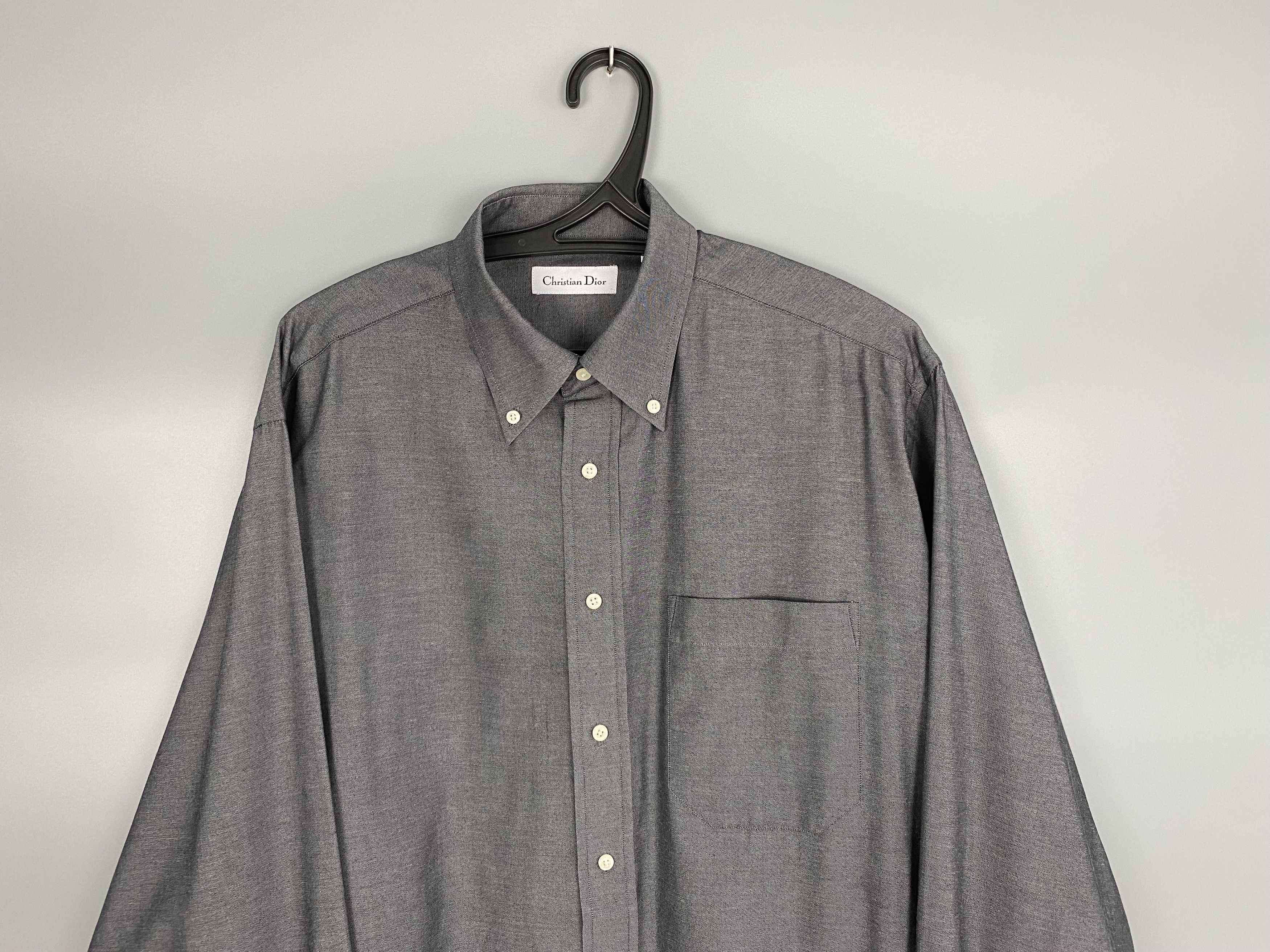 Christian Dior Monsieur Christian Dior Luxury Shirt Size 17 / 43 Size US L / EU 52-54 / 3 - 2 Thumbnail