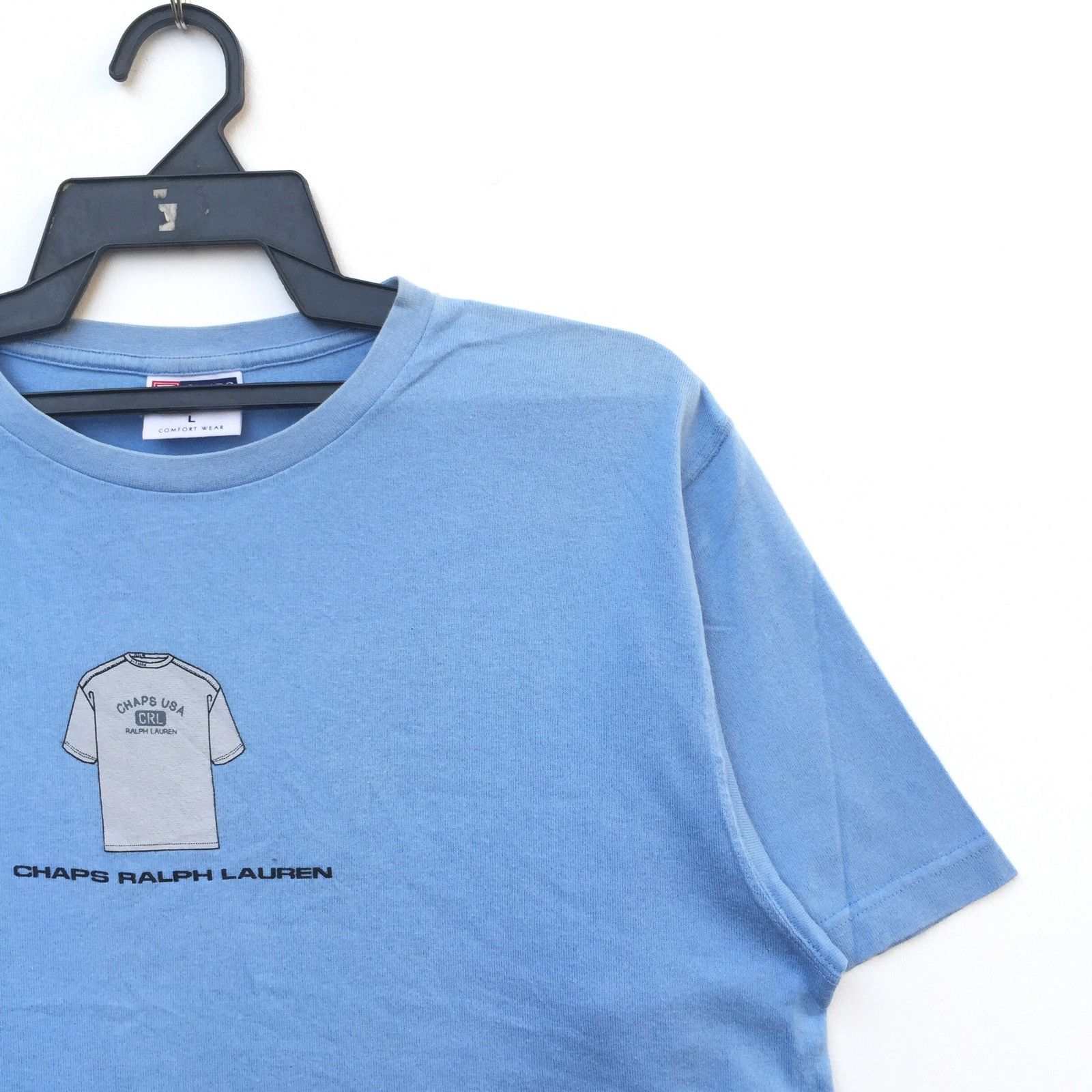 Chaps Vintage 90s Chaps by Ralph Lauren Big Logo T-shirt | L Size US L / EU 52-54 / 3 - 3 Thumbnail