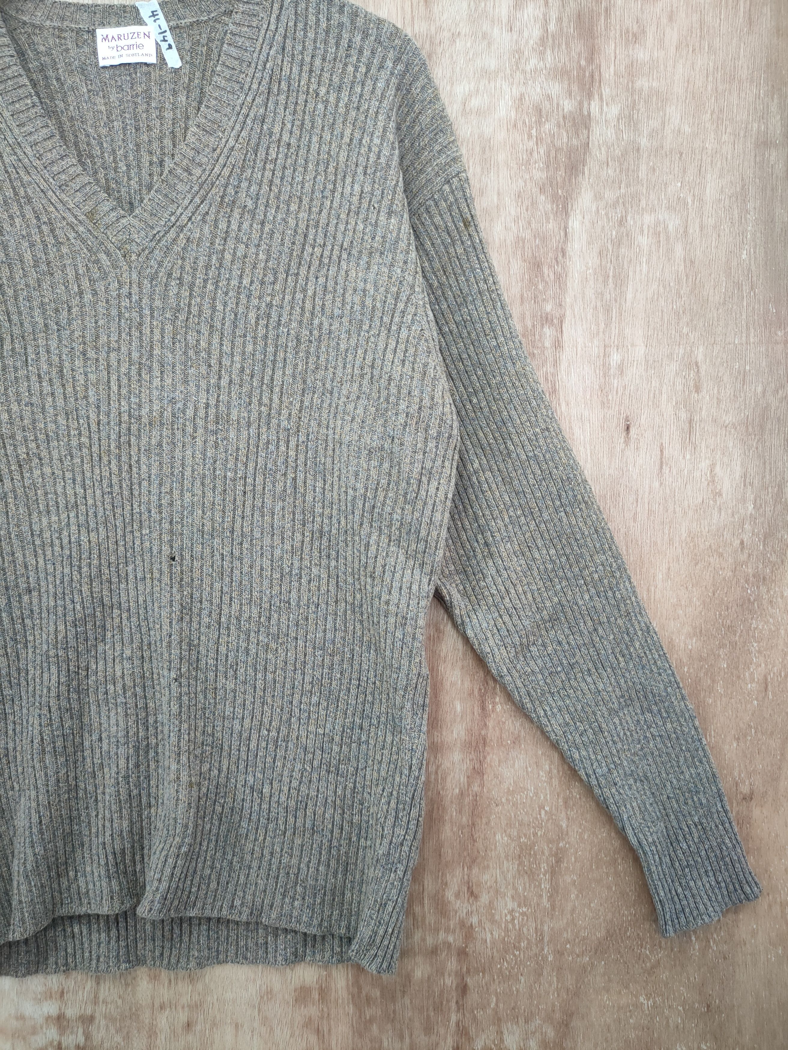Homespun Knitwear DL Maruzen By Barrie made in Scotland knitwear #46-149 Size US M / EU 48-50 / 2 - 3 Thumbnail
