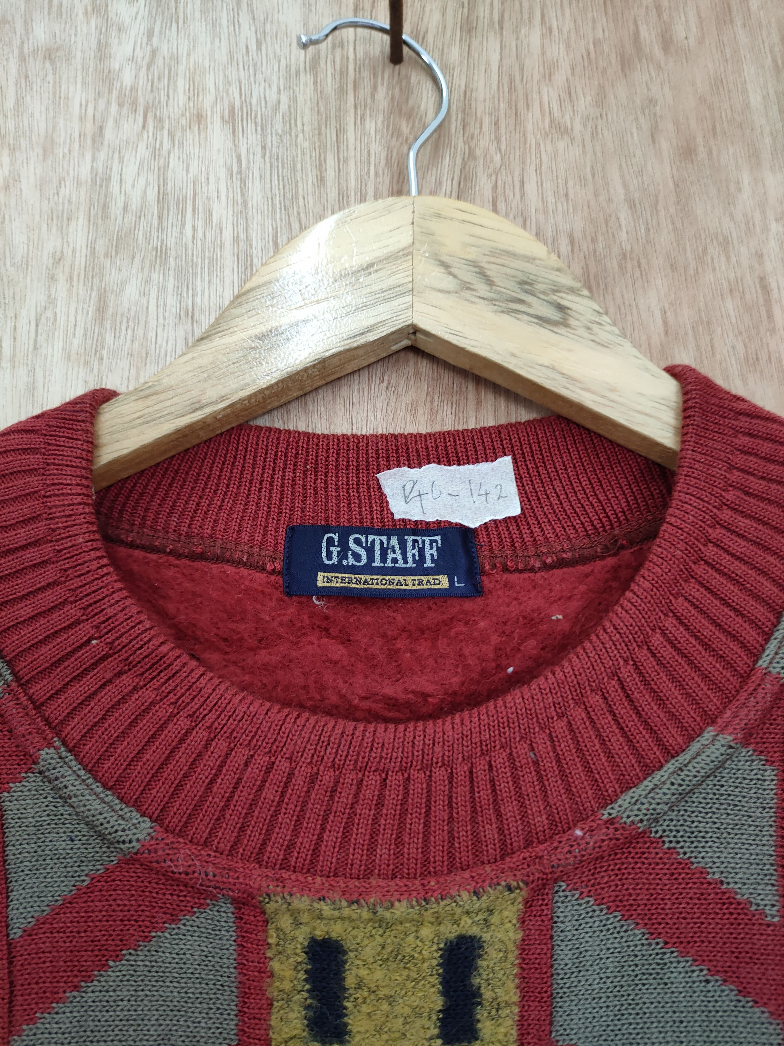 Vintage DL Gstaff knitwear art japan designer vintage #46-142 Size US L / EU 52-54 / 3 - 5 Thumbnail