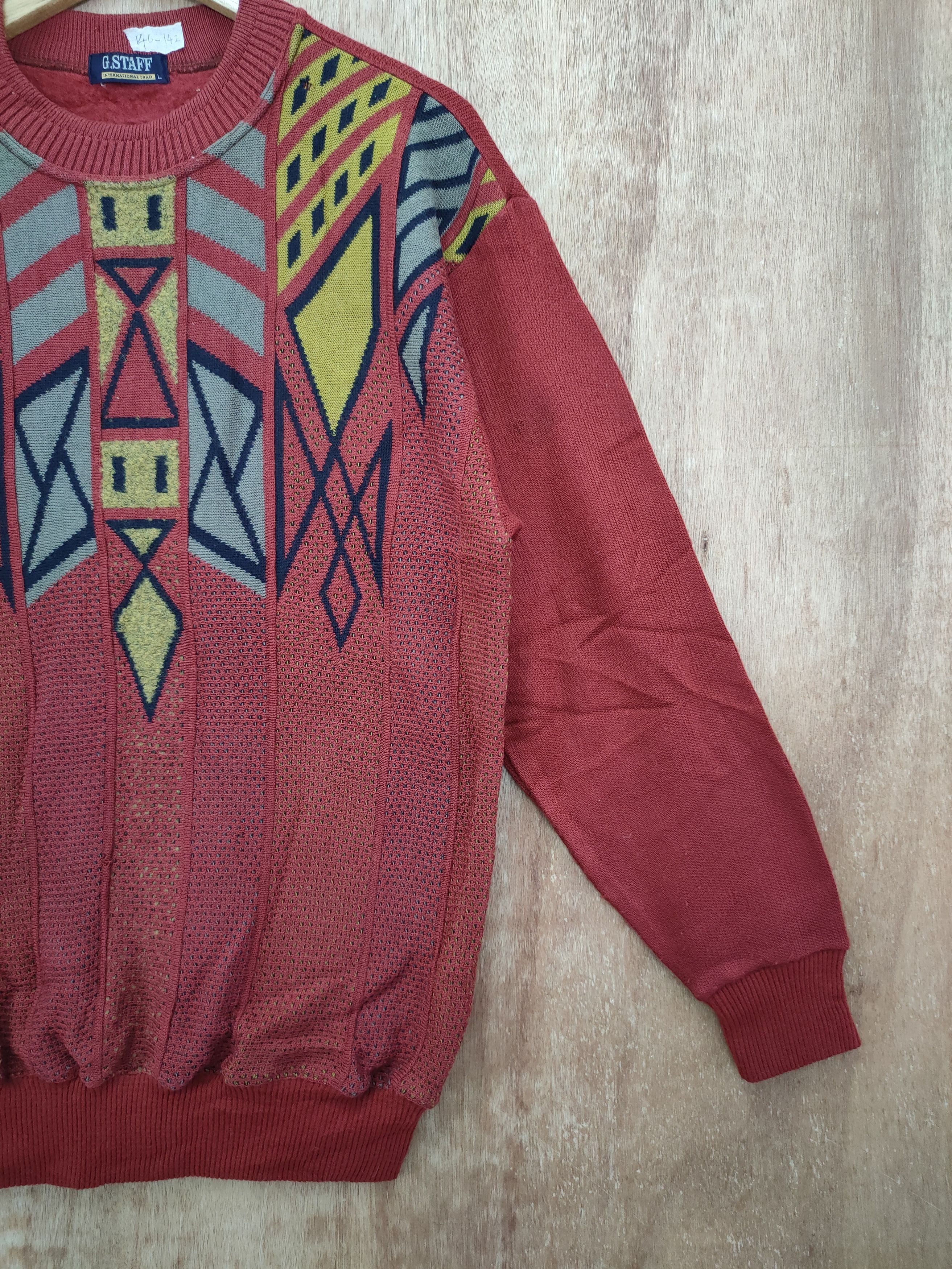 Vintage DL Gstaff knitwear art japan designer vintage #46-142 Size US L / EU 52-54 / 3 - 3 Thumbnail