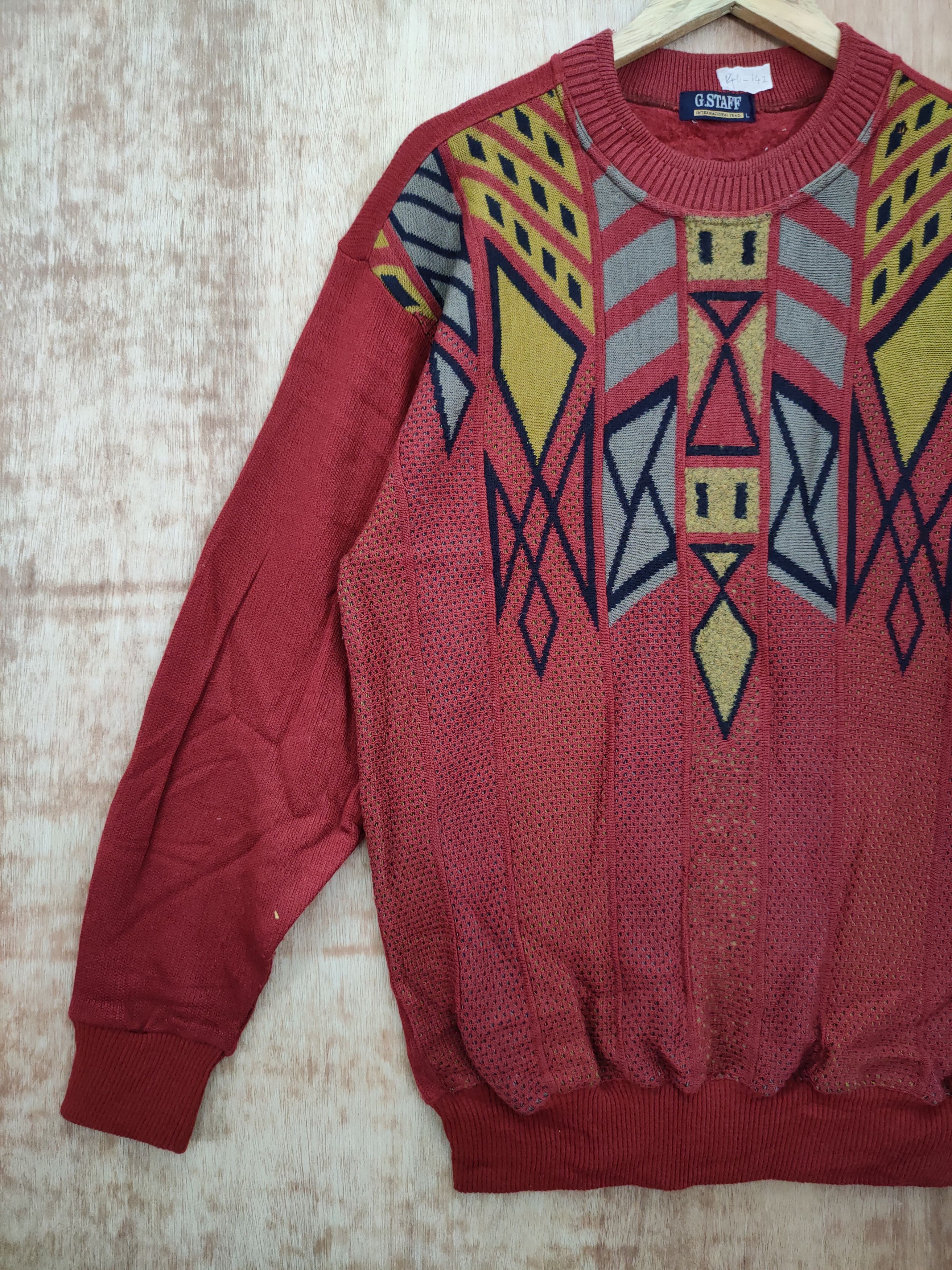 Vintage DL Gstaff knitwear art japan designer vintage #46-142 Size US L / EU 52-54 / 3 - 2 Thumbnail