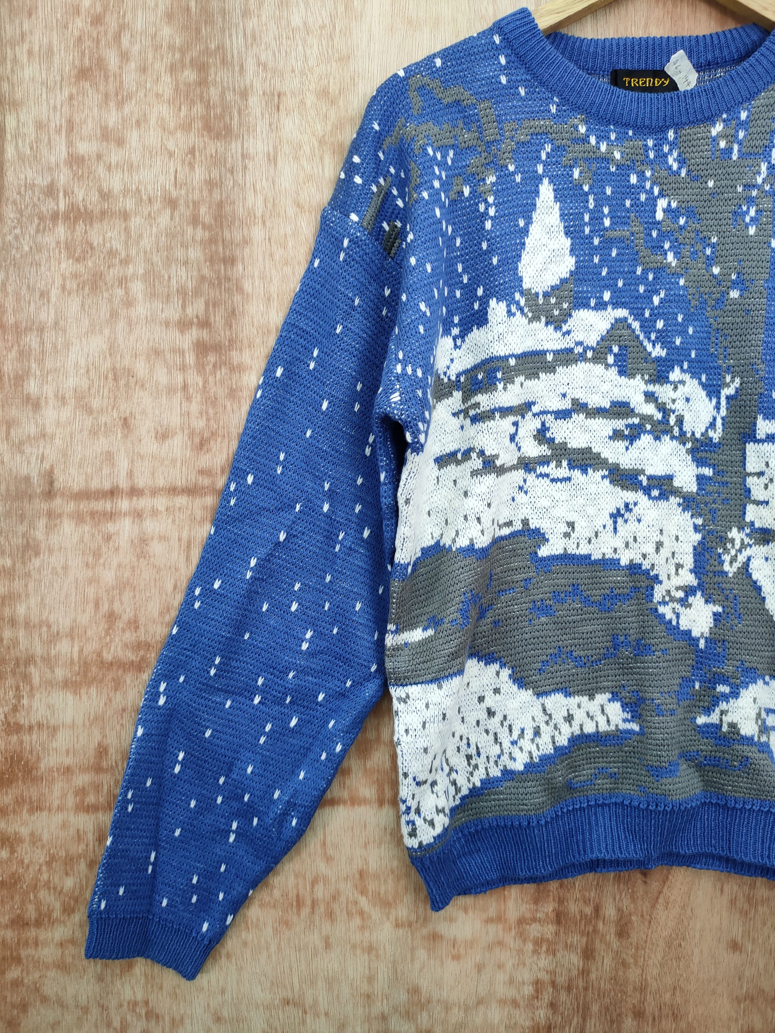 Aran Isles Knitwear DL Trendy art snow winter knitwear sweatshirt #46-144 Size US S / EU 44-46 / 1 - 2 Thumbnail