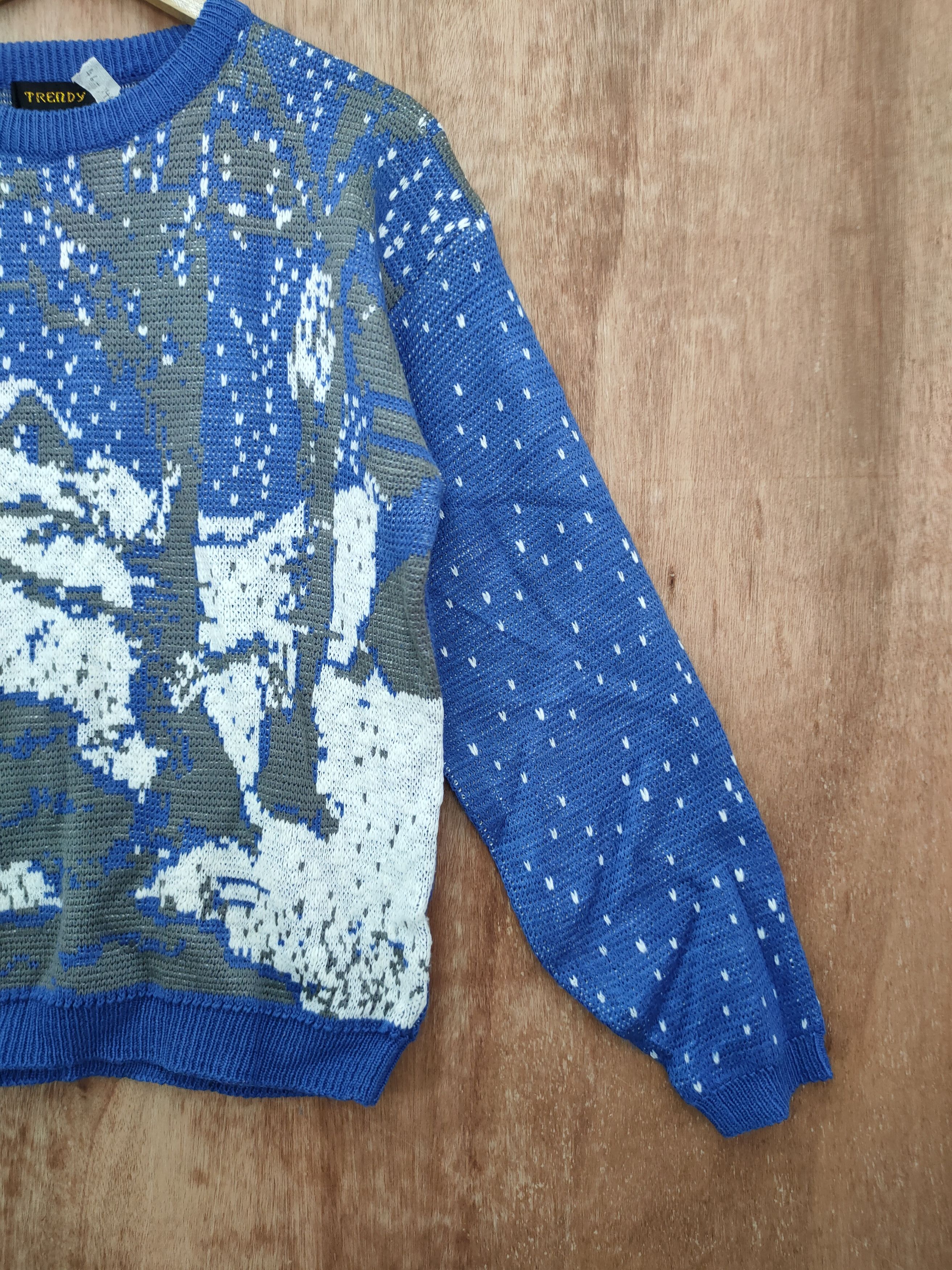 Aran Isles Knitwear DL Trendy art snow winter knitwear sweatshirt #46-144 Size US S / EU 44-46 / 1 - 3 Thumbnail