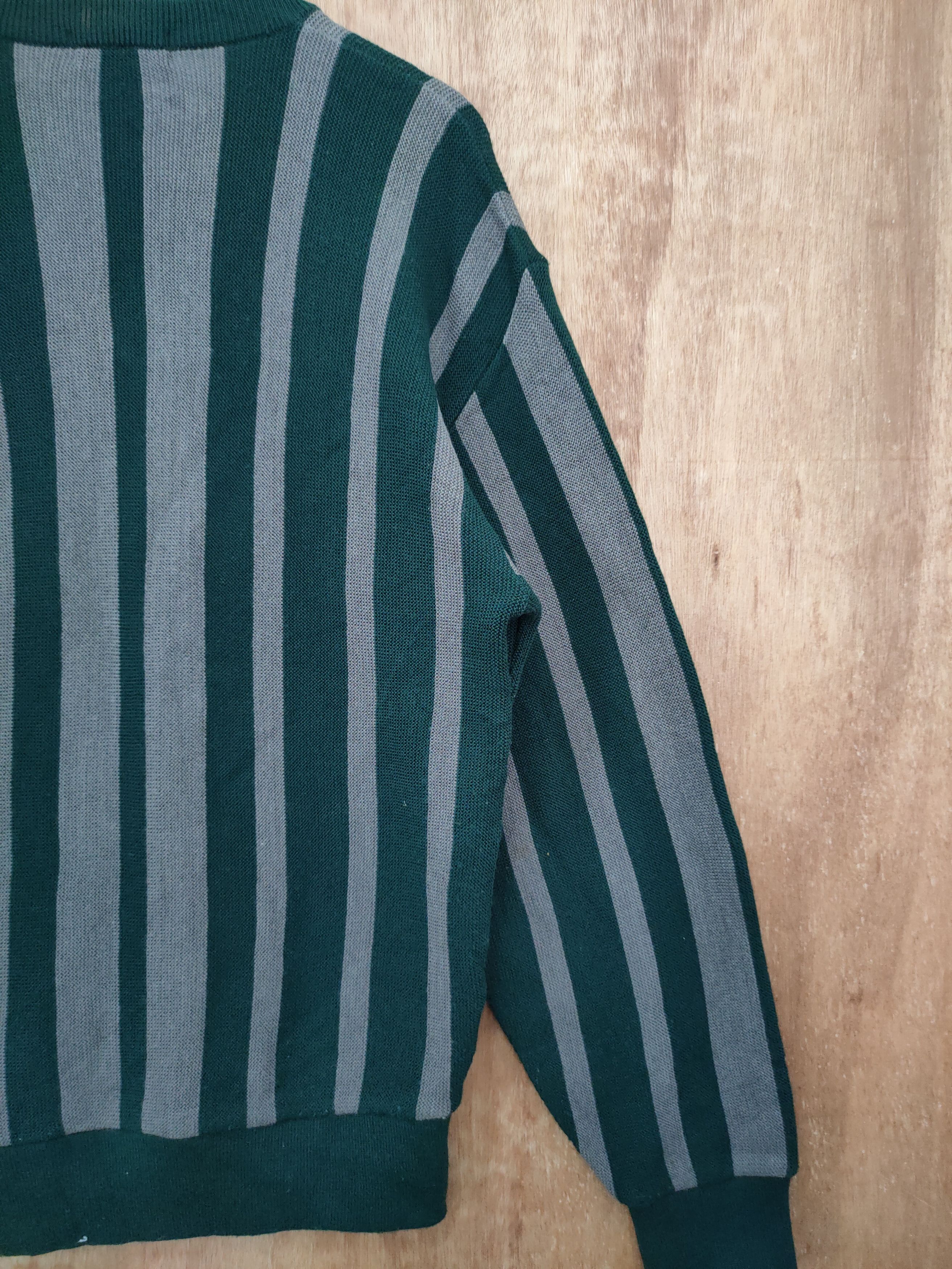 Japanese Brand DLL Rentree knitwear stripe sweatshirt vintage #46-120 Size US L / EU 52-54 / 3 - 8 Thumbnail