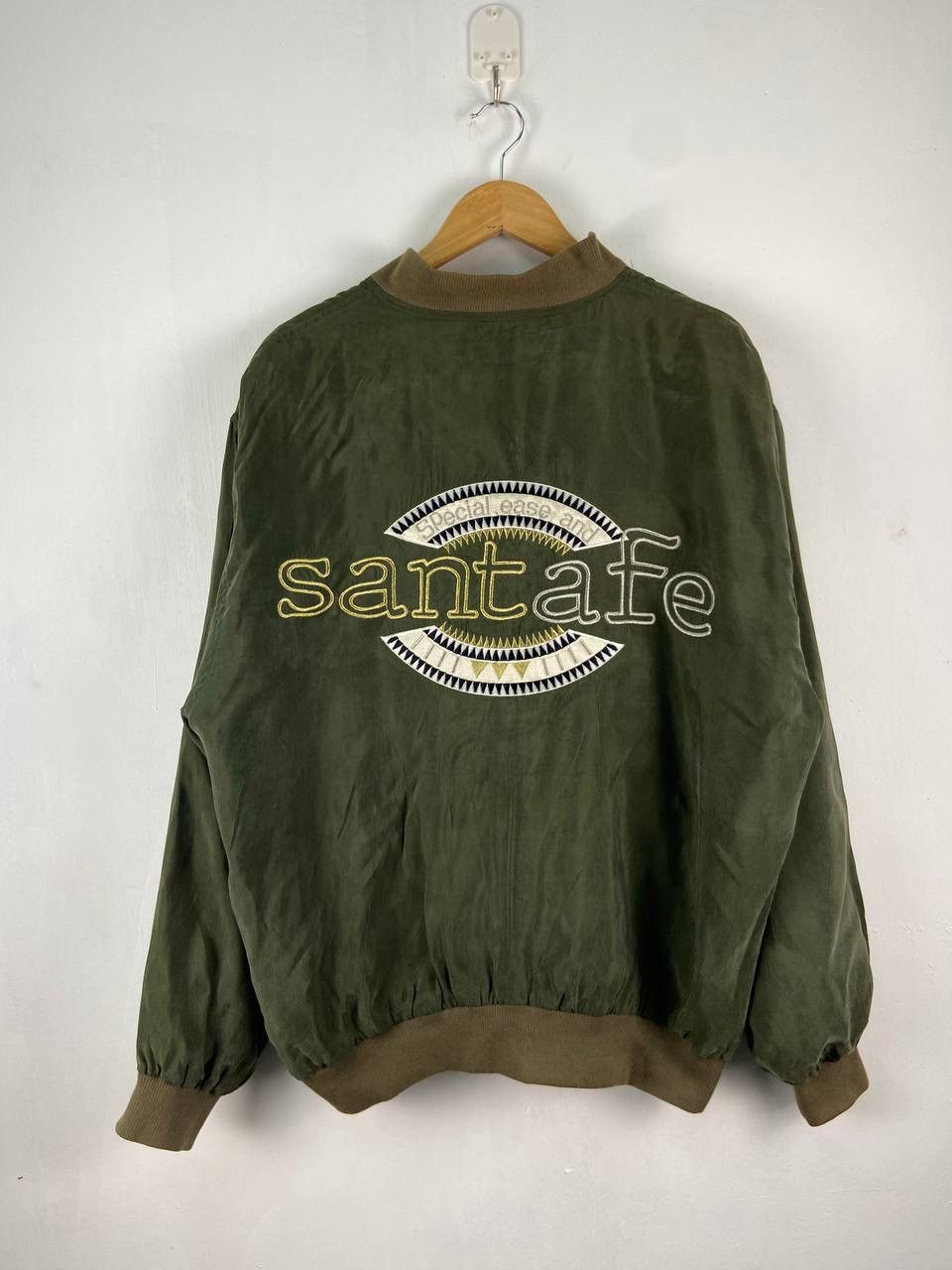 Japanese Brand 90s Vintage Santafe Varsity Jacket Size US XXL / EU 58 / 5 - 1 Thumbnail