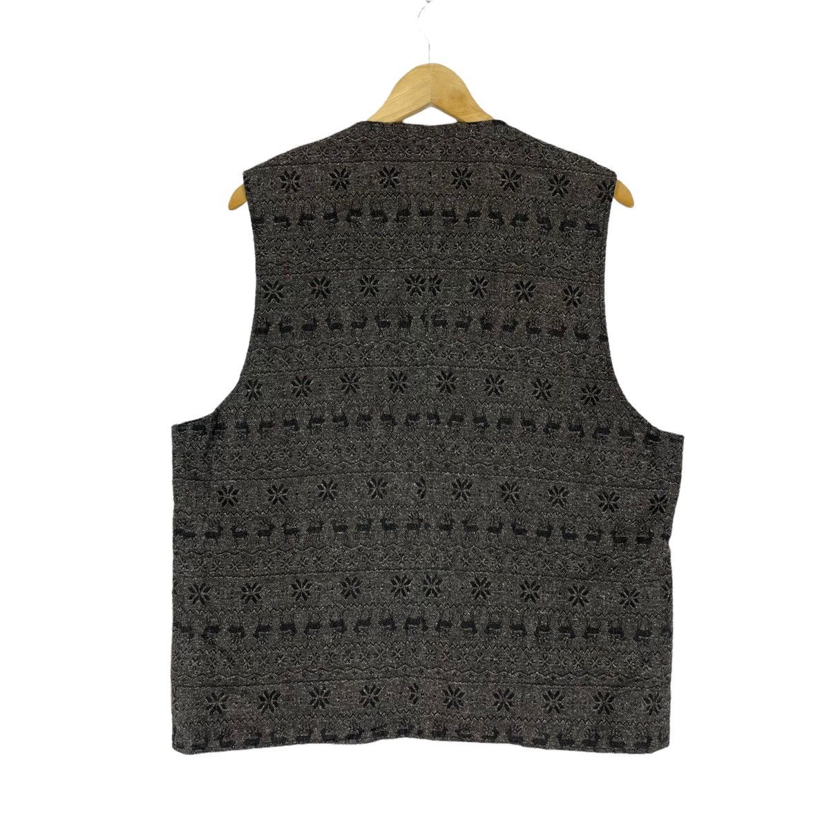 Global Work ☀️GLOBAL WORK NATIVE ART DEER VEST Size US XL / EU 56 / 4 - 8 Thumbnail