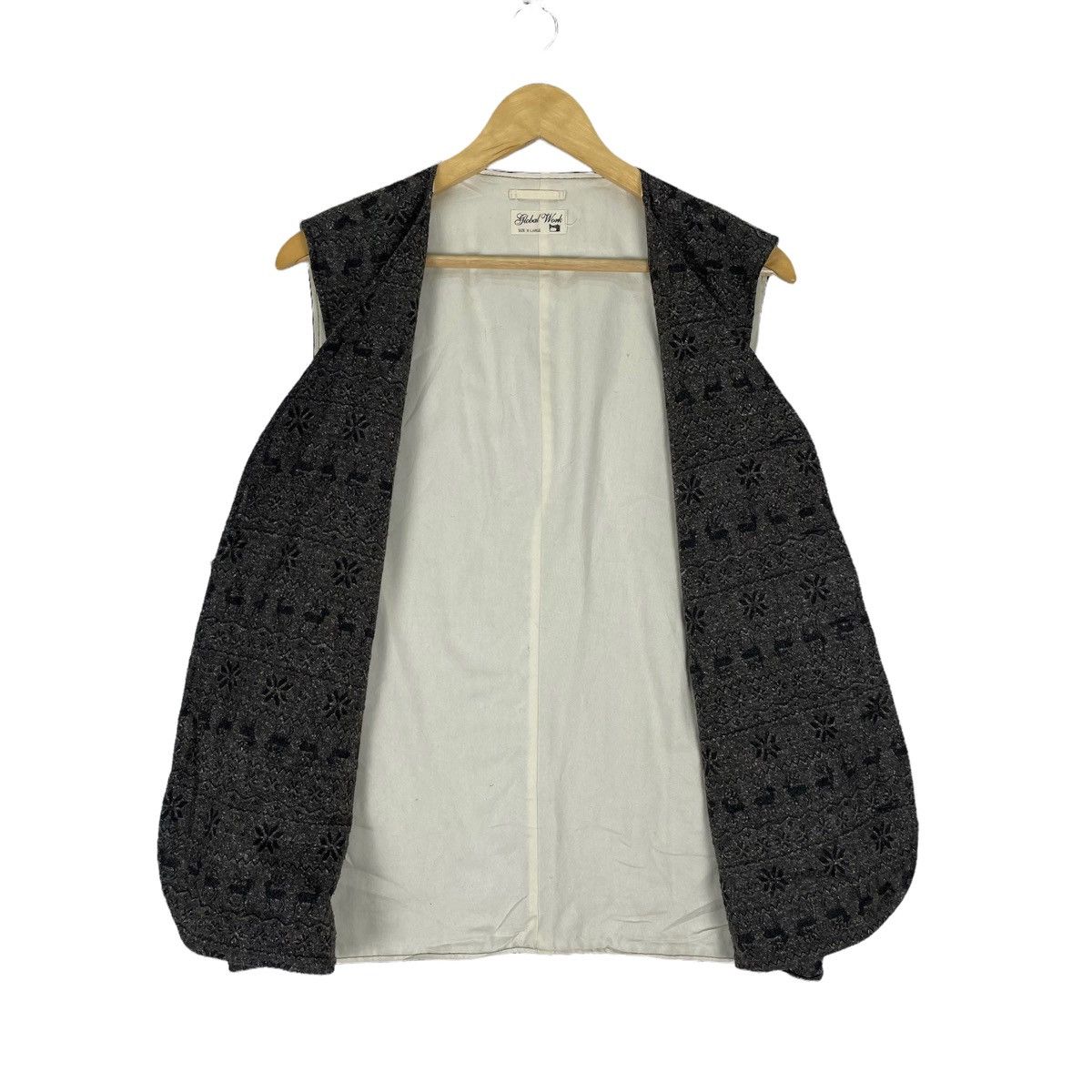 Global Work ☀️GLOBAL WORK NATIVE ART DEER VEST Size US XL / EU 56 / 4 - 6 Thumbnail