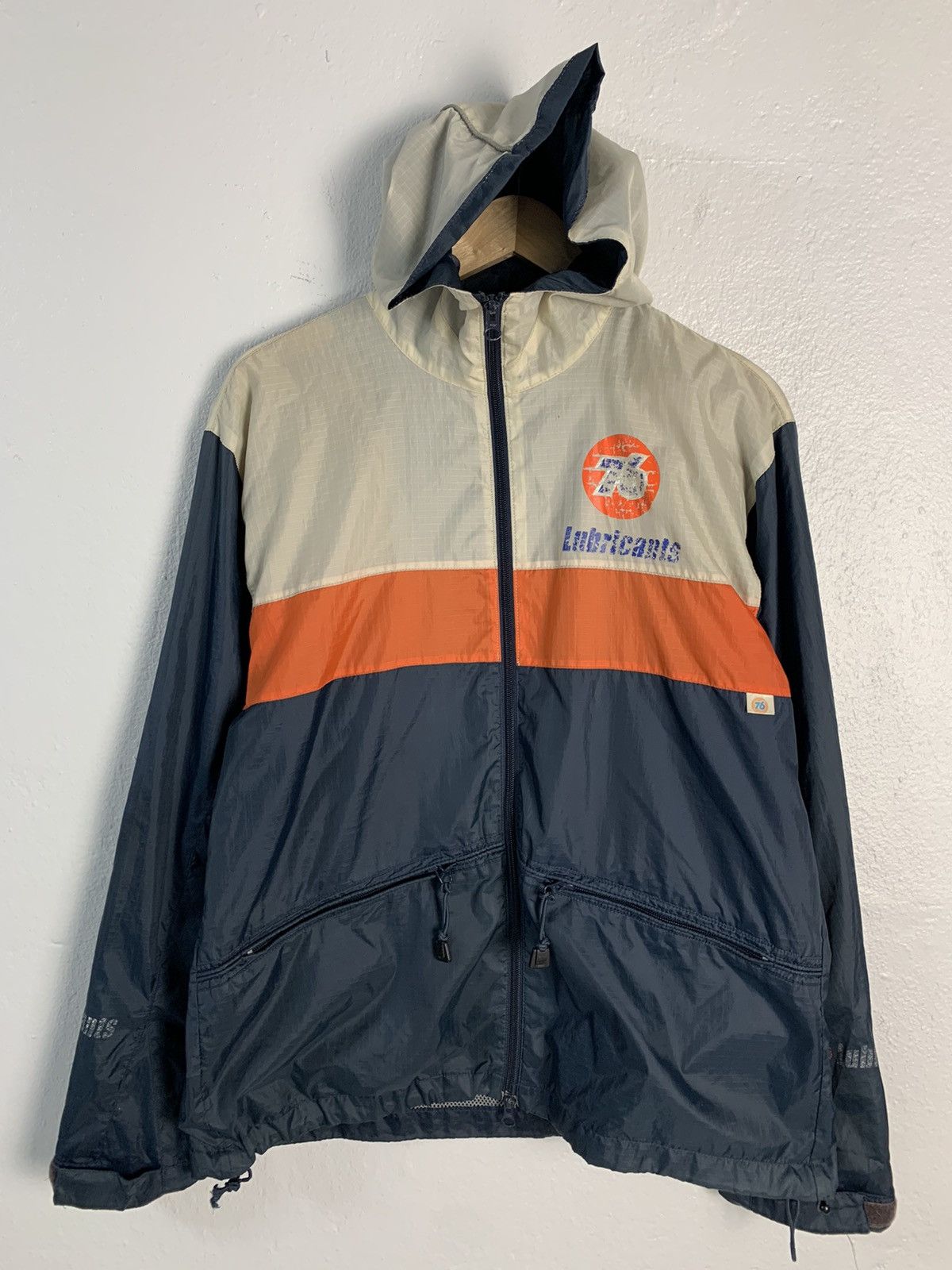 image of Racing x Union Vintage 76 Lubricant By Yellow Corn Jacket in Blue, Men's (Size Large)