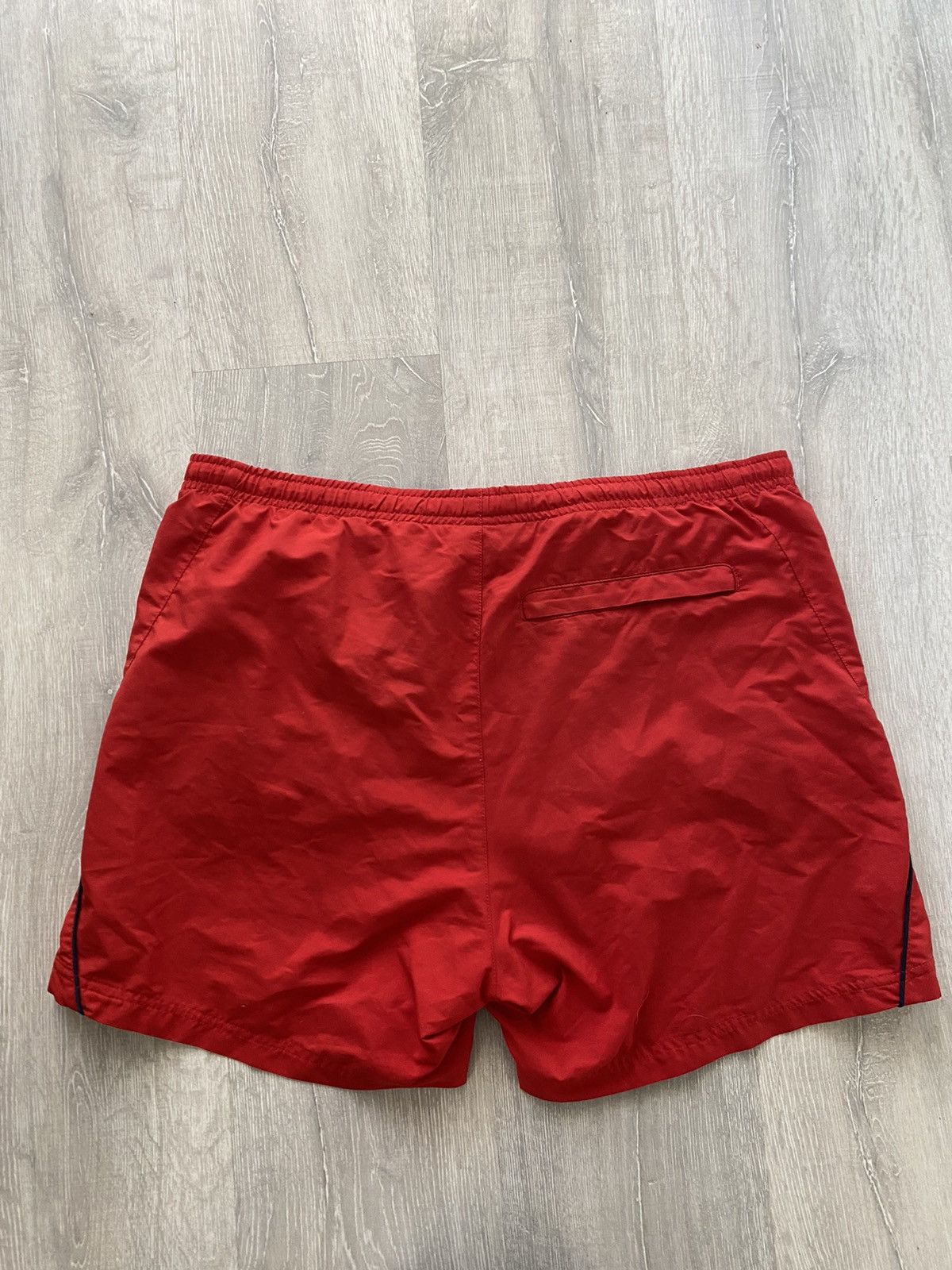 Nike × Vintage Nike vintage red shorts small swoosh 2000s Size US 32 / EU 48 - 5 Thumbnail
