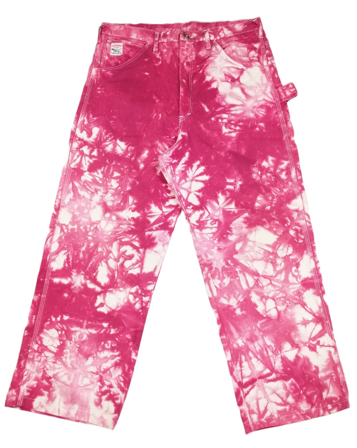 Pointer 🔥American Vintage 1970's Pointer Brand Custom Tie Dye Work Size US 35 - 2 Thumbnail