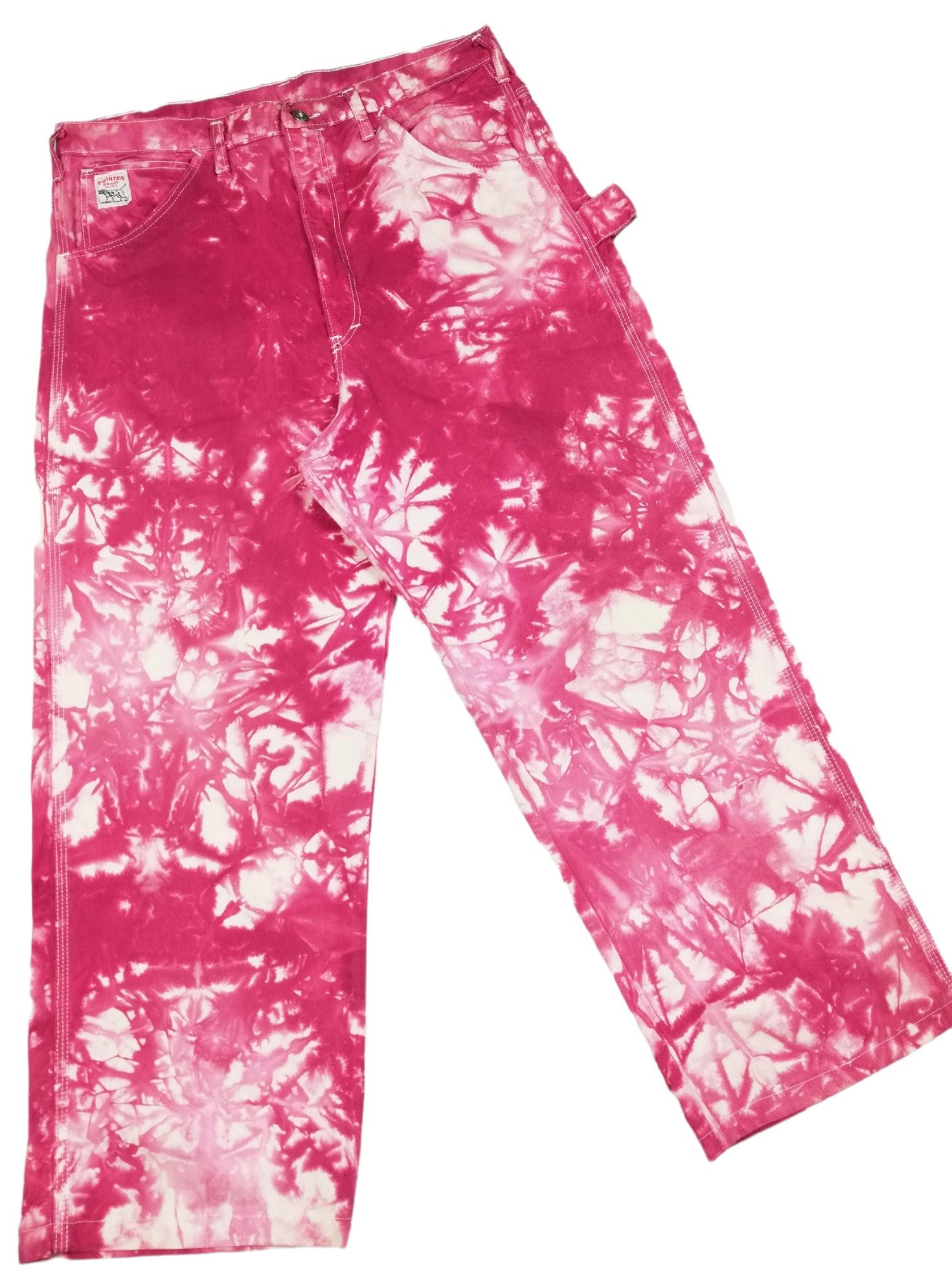 Pointer 🔥American Vintage 1970's Pointer Brand Custom Tie Dye Work Size US 35 - 3 Thumbnail