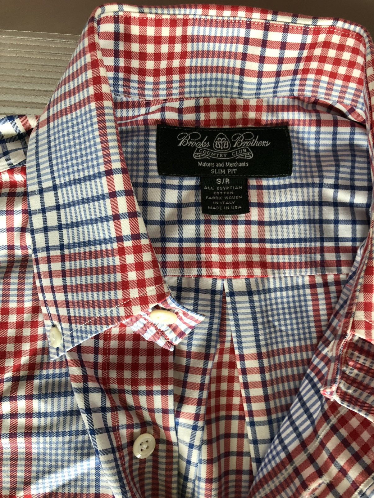 Brooks Brothers Brooks Brothers 🇺🇸 Red/White/Blue Egyptian Cotton Oxford S Size US S / EU 44-46 / 1 - 1 Thumbnail