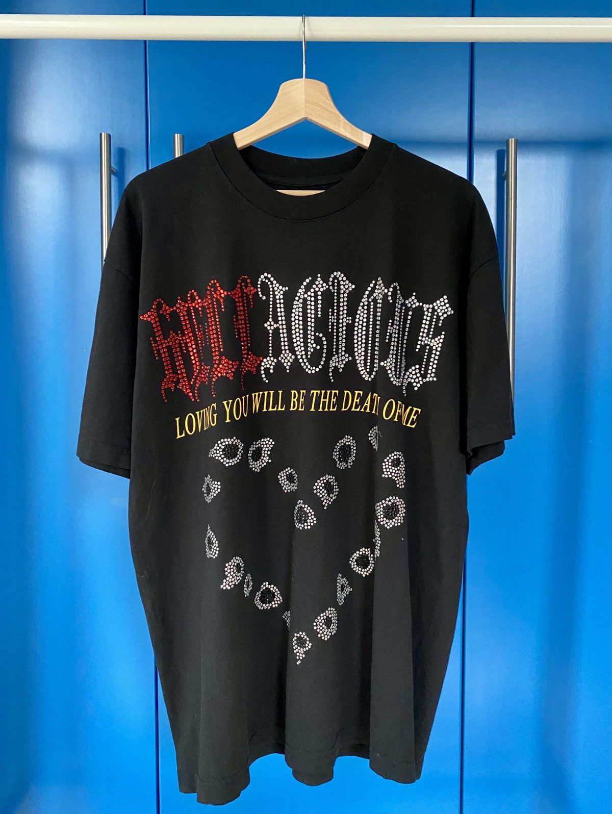 Streetwear Lil psycho rhinestone tee | Grailed