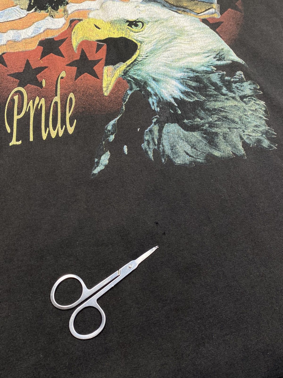 Vintage Vintage Single stitch Washed Snap on Tee Eagle made in Usa Size US S / EU 44-46 / 1 - 7 Thumbnail