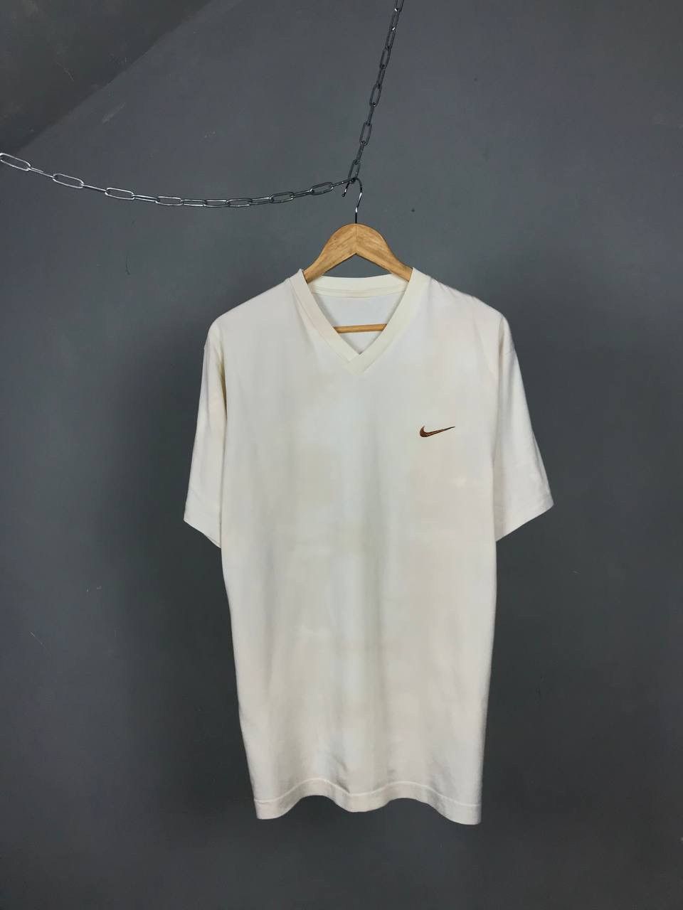 Nike × Vintage Nike swoosh streetwear vintage faded tee Size US L / EU 52-54 / 3 - 1 Thumbnail