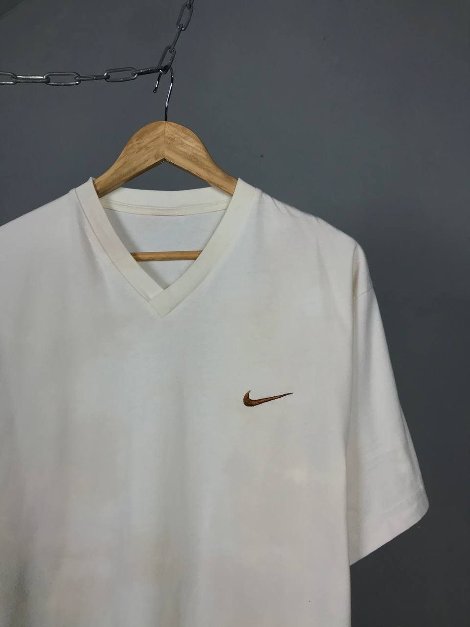 Nike × Vintage Nike swoosh streetwear vintage faded tee Size US L / EU 52-54 / 3 - 2 Thumbnail