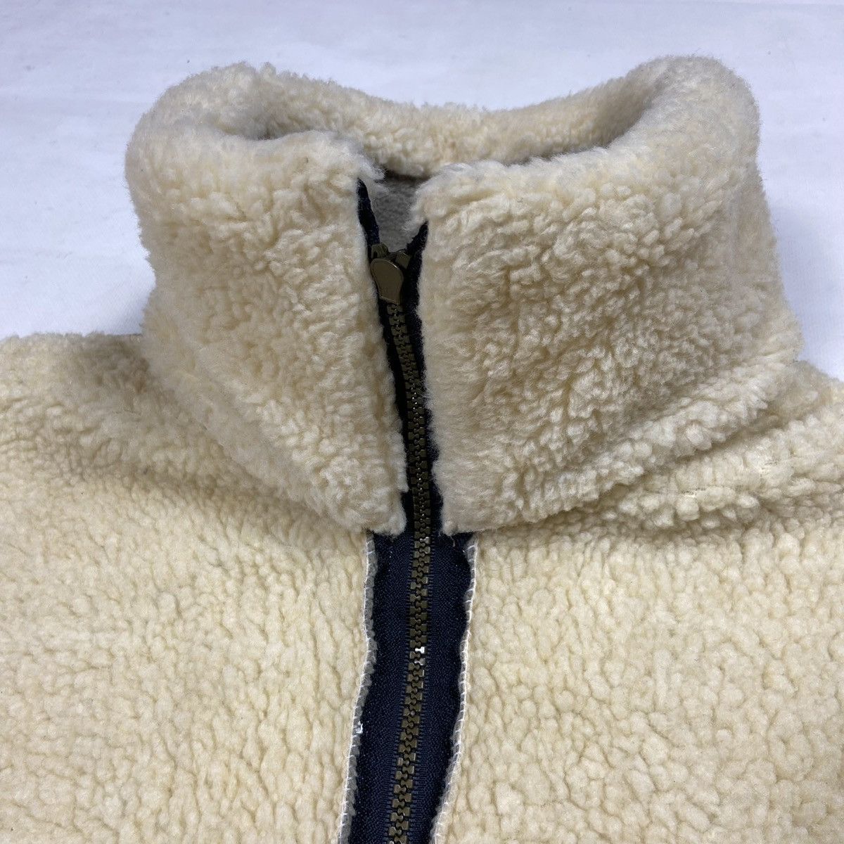 Vintage 1990s AMAZING TEDDY SHERPA JACKET - MADE IN U.K. - № 2107 Size US L / EU 52-54 / 3 - 8 Thumbnail