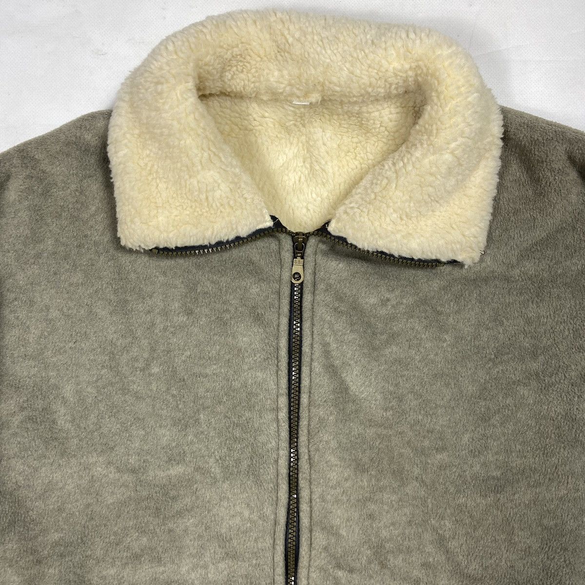 Vintage 1990s AMAZING TEDDY SHERPA JACKET - MADE IN U.K. - № 2107 Size US L / EU 52-54 / 3 - 6 Thumbnail
