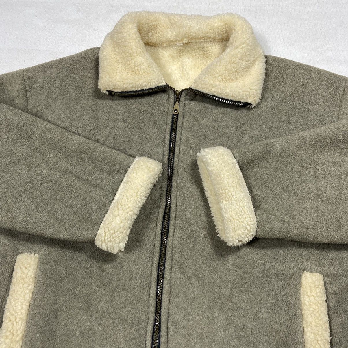 Vintage 1990s AMAZING TEDDY SHERPA JACKET - MADE IN U.K. - № 2107 Size US L / EU 52-54 / 3 - 4 Thumbnail