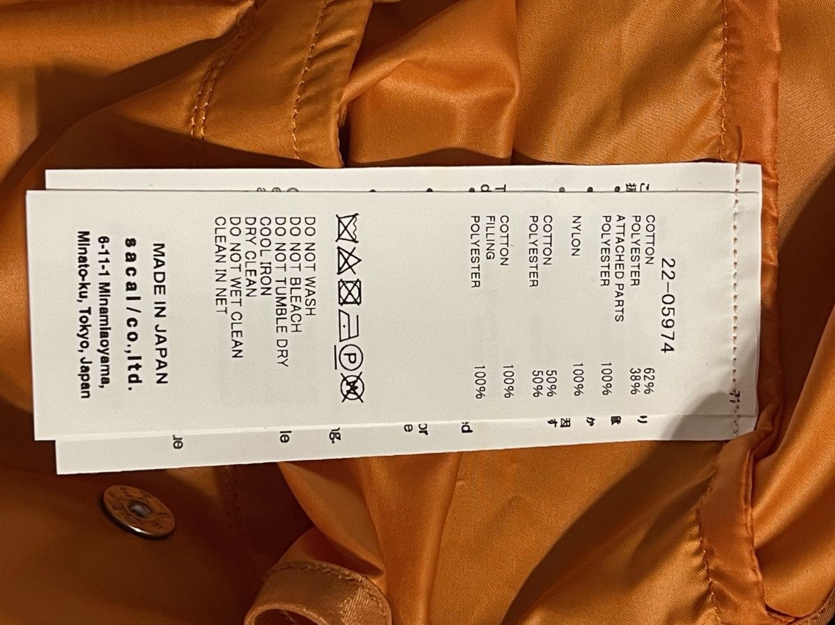 Sacai Sacai 22ss Sponge Layered Zip-Up Hoodie Bomber Size XL / US 12-14 / IT 48-50 - 7 Thumbnail