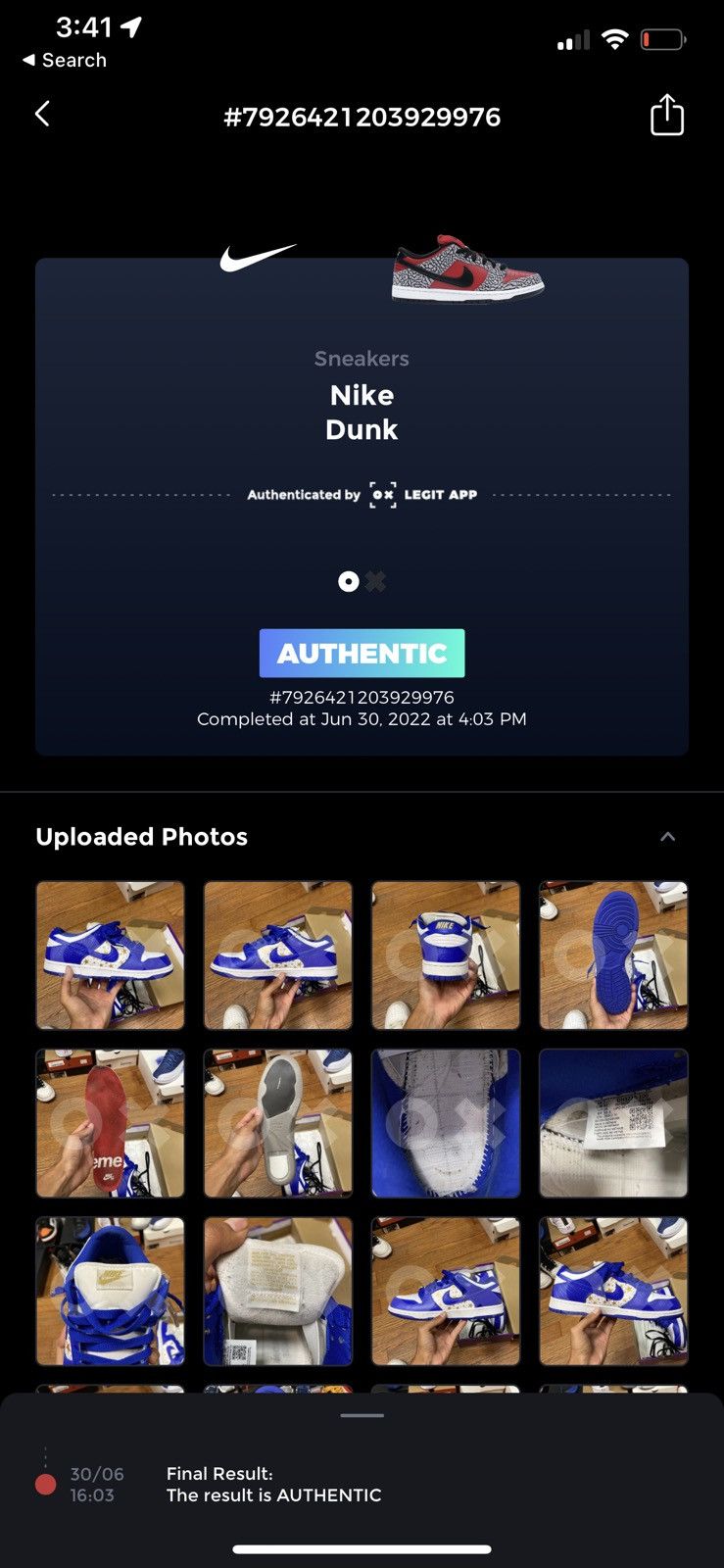 Nike Nike Sb Dunk Low Supreme Stars Hyper Royal Size US 8 / EU 41 - 10 Thumbnail