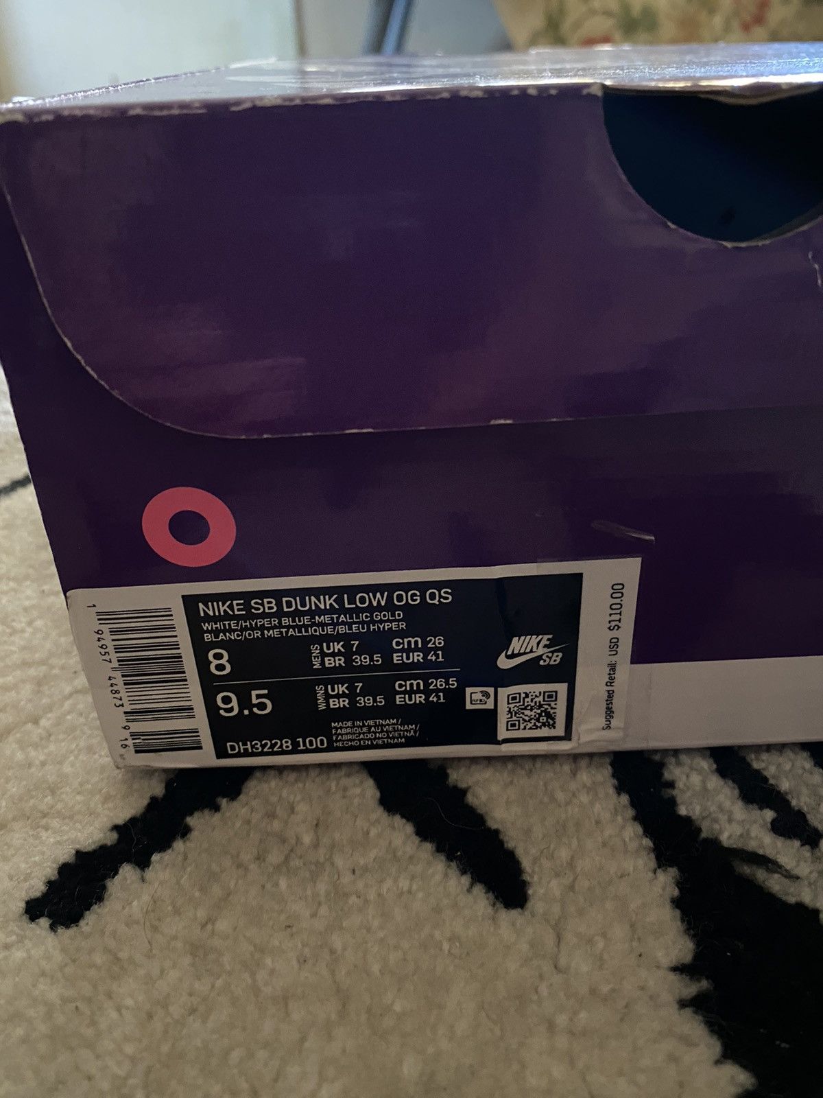 Nike Nike Sb Dunk Low Supreme Stars Hyper Royal Size US 8 / EU 41 - 9 Thumbnail