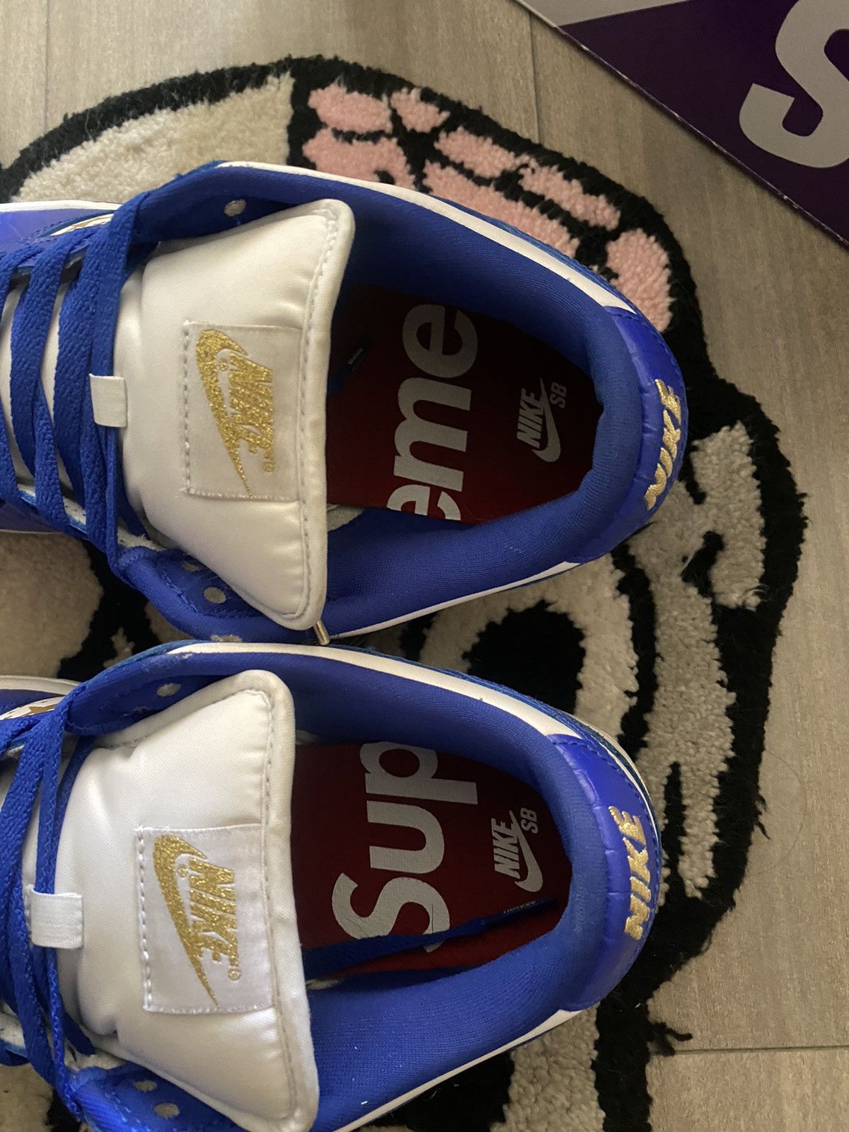 Nike Nike Sb Dunk Low Supreme Stars Hyper Royal Size US 8 / EU 41 - 5 Thumbnail