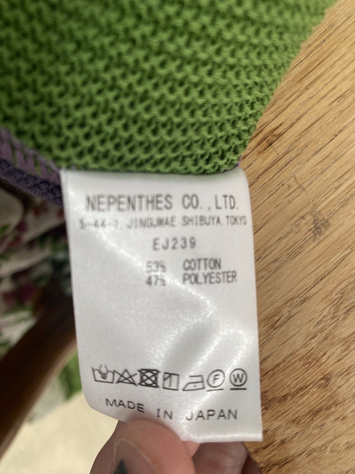 Needles Needles purple/pink/green striped cardigan knit sweater Size US L / EU 52-54 / 3 - 7 Thumbnail