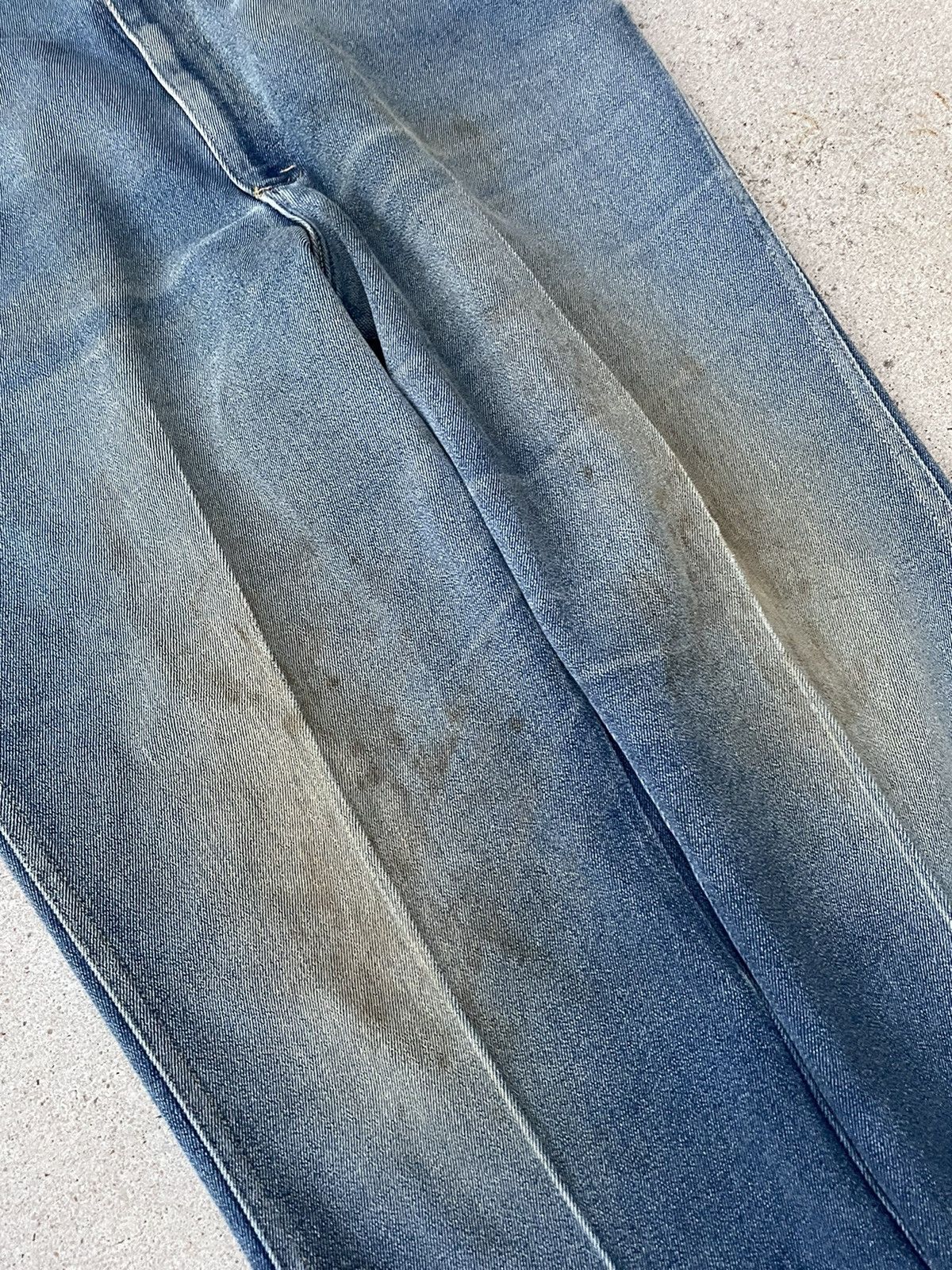 Vintage Vintage 70s Lee Bootcut Distressed Mud Wash Jeans Mens 40x32 Size US 40 / EU 56 - 5 Thumbnail