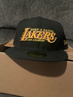 New Era, Other, Born X Raised X Los Angeles Lakers Airbrush Yellow Hoodie