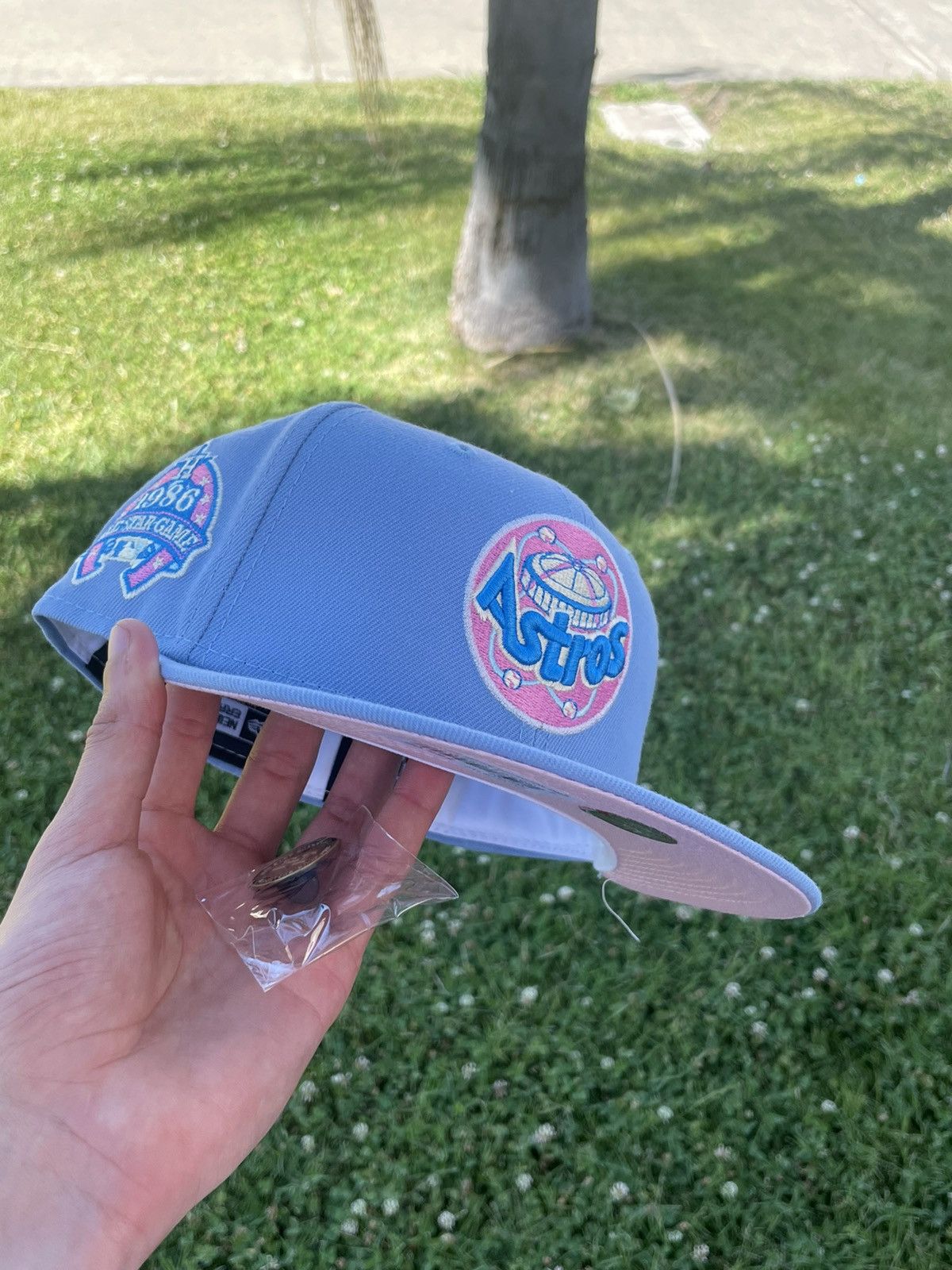 Baby Blue & Pink Fitted Hats  New Era Cotton Candy Fitted Caps