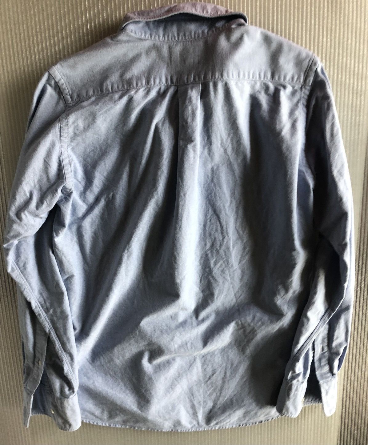 Bape Bape oxford blue logo spellout lapel work shirt S Size US S / EU 44-46 / 1 - 3 Thumbnail