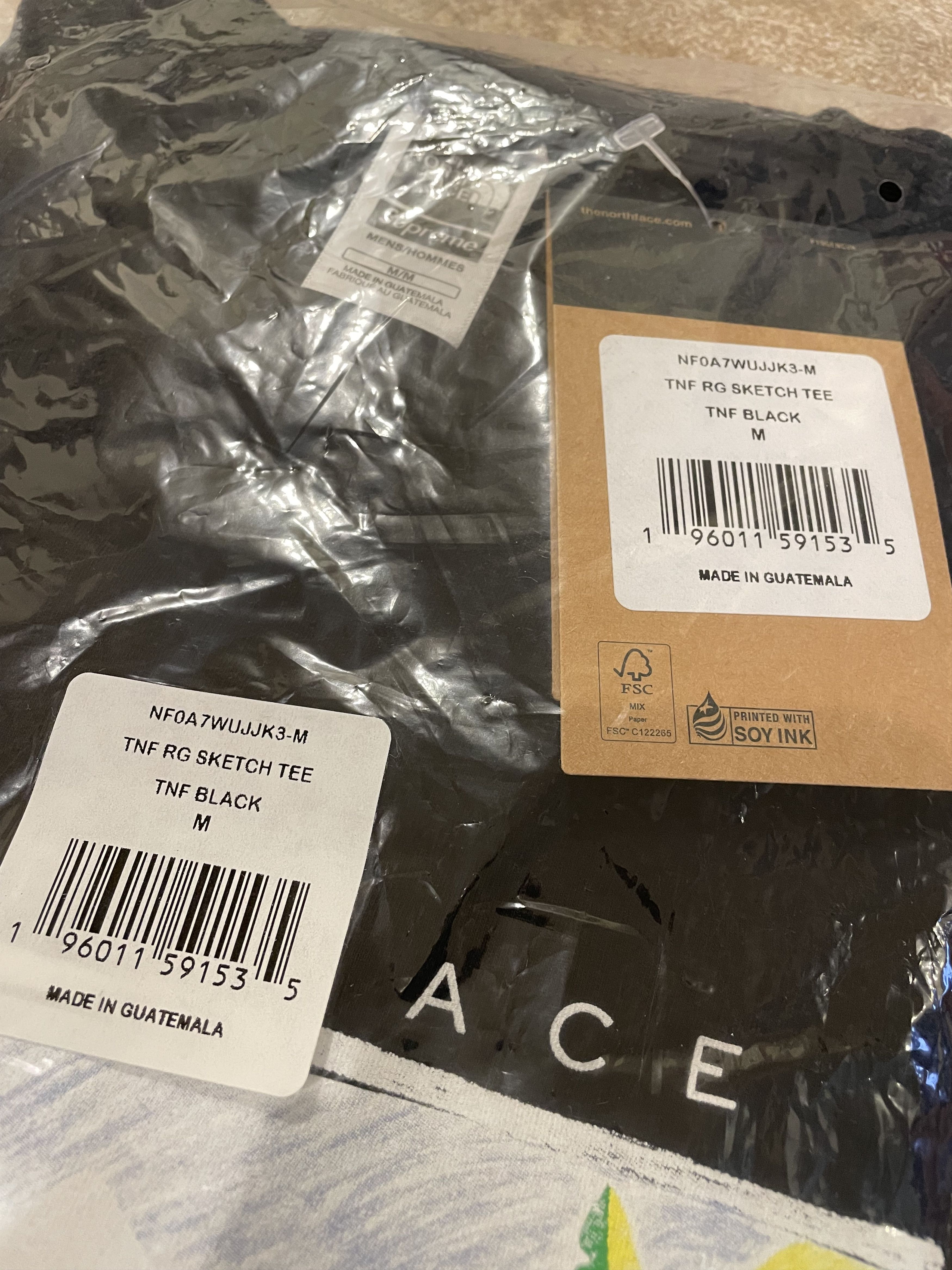 Supreme Supreme SS22 North Face Sketch S/S Tee Black Medium Size US M / EU 48-50 / 2 - 4 Thumbnail