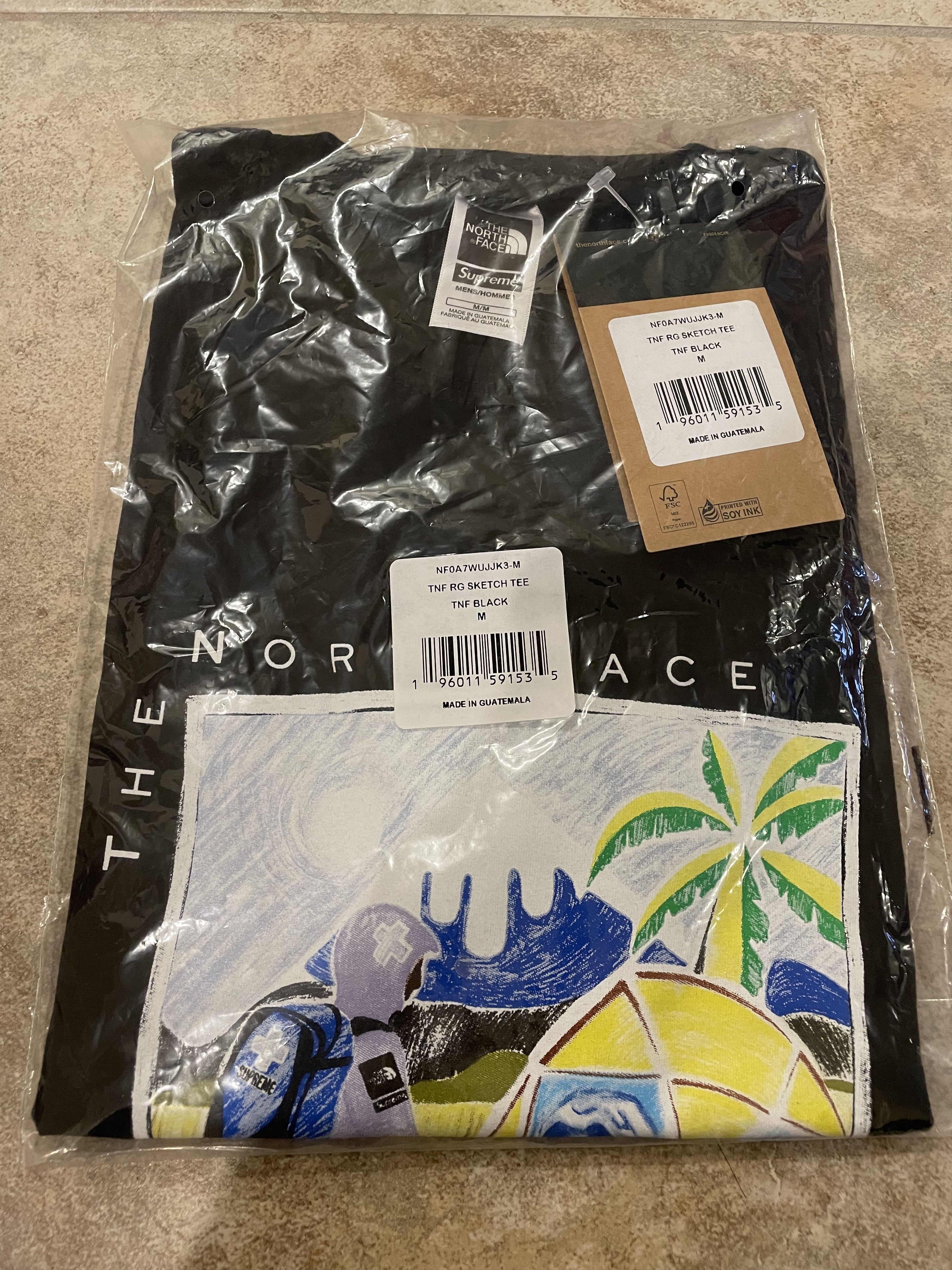 Supreme Supreme SS22 North Face Sketch S/S Tee Black Medium Size US M / EU 48-50 / 2 - 1 Thumbnail