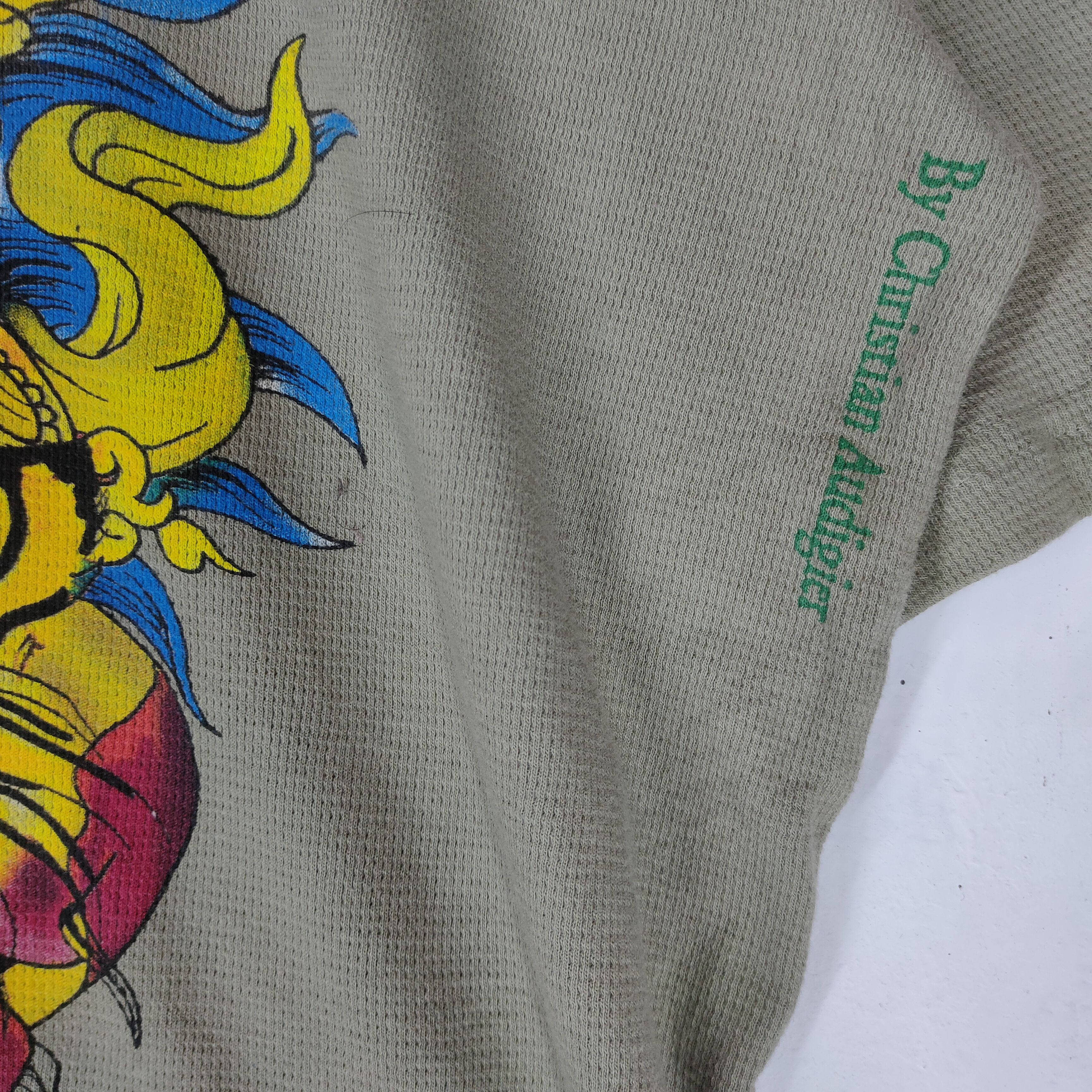 Christian Audigier Rare🔥 ED HARDY By Christian Audigier Big Printed Shirt Size US XL / EU 56 / 4 - 4 Thumbnail