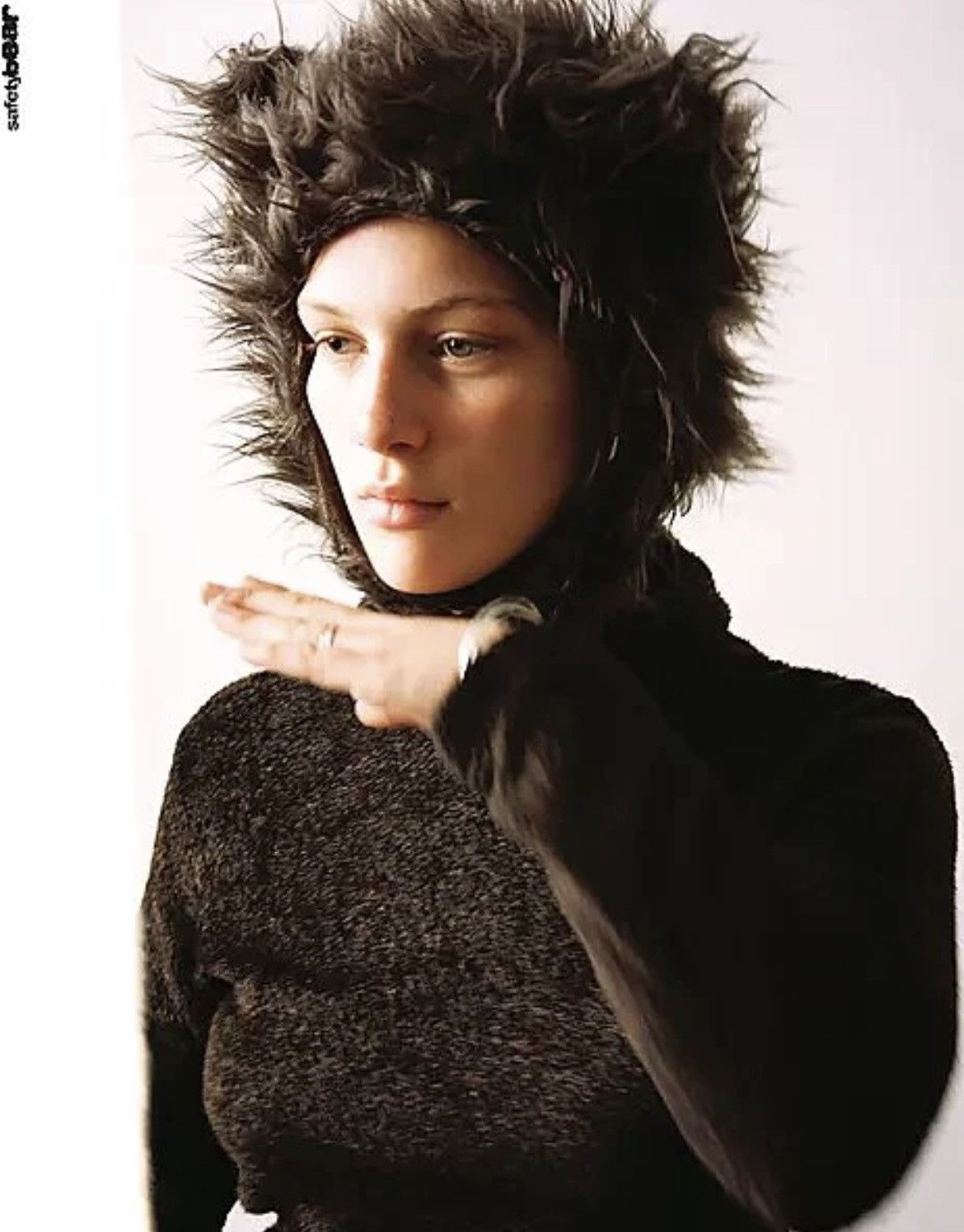 Designer Safety bear furry hat Grailed