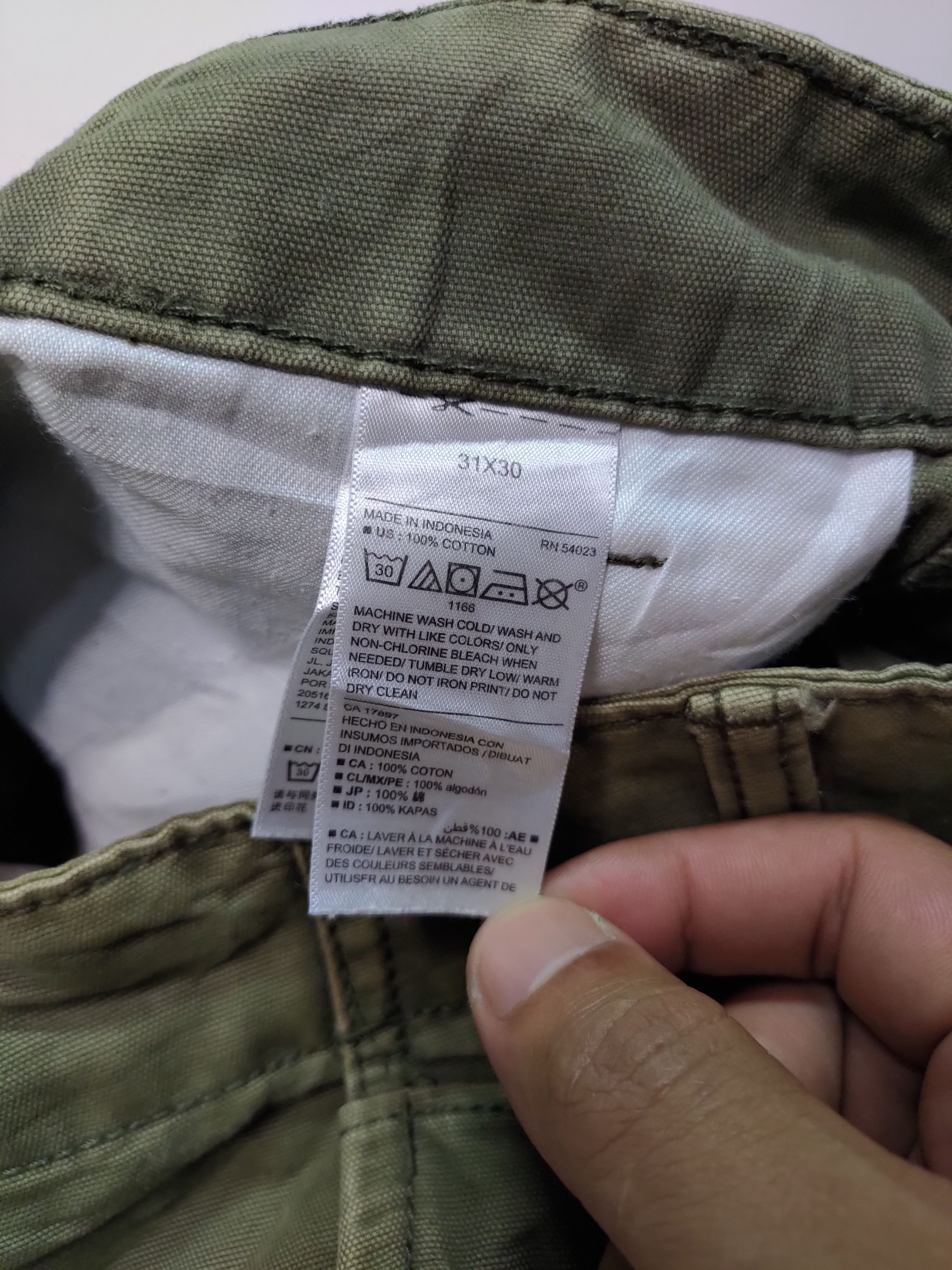 Japanese Brand × Old Navy Vintage Old Navy Cargo Workers Tactical Cargopants Trousers Size US 32 / EU 48 - 4 Thumbnail